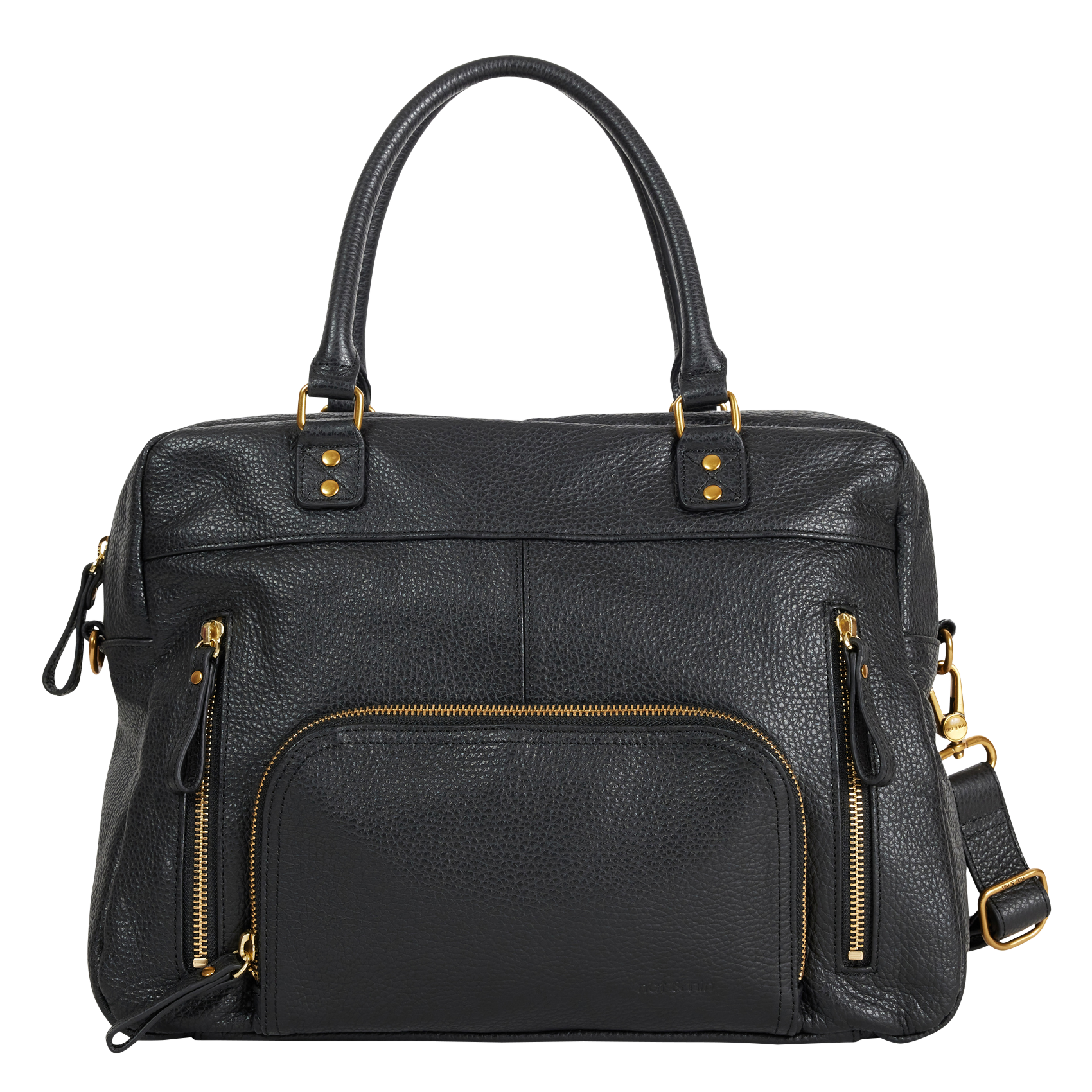 Cabas multipoches en cuir NAT & NIN