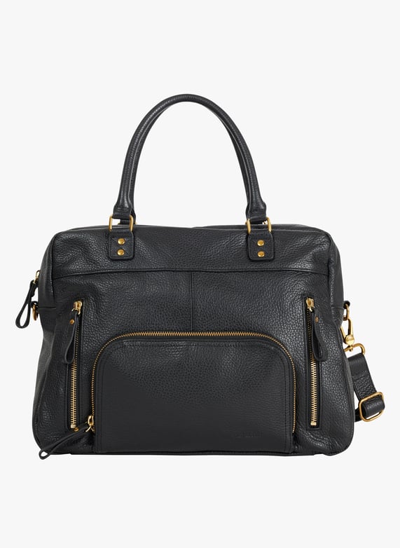 Multi-pocket leather tote bag ONE SIZE - Main Image