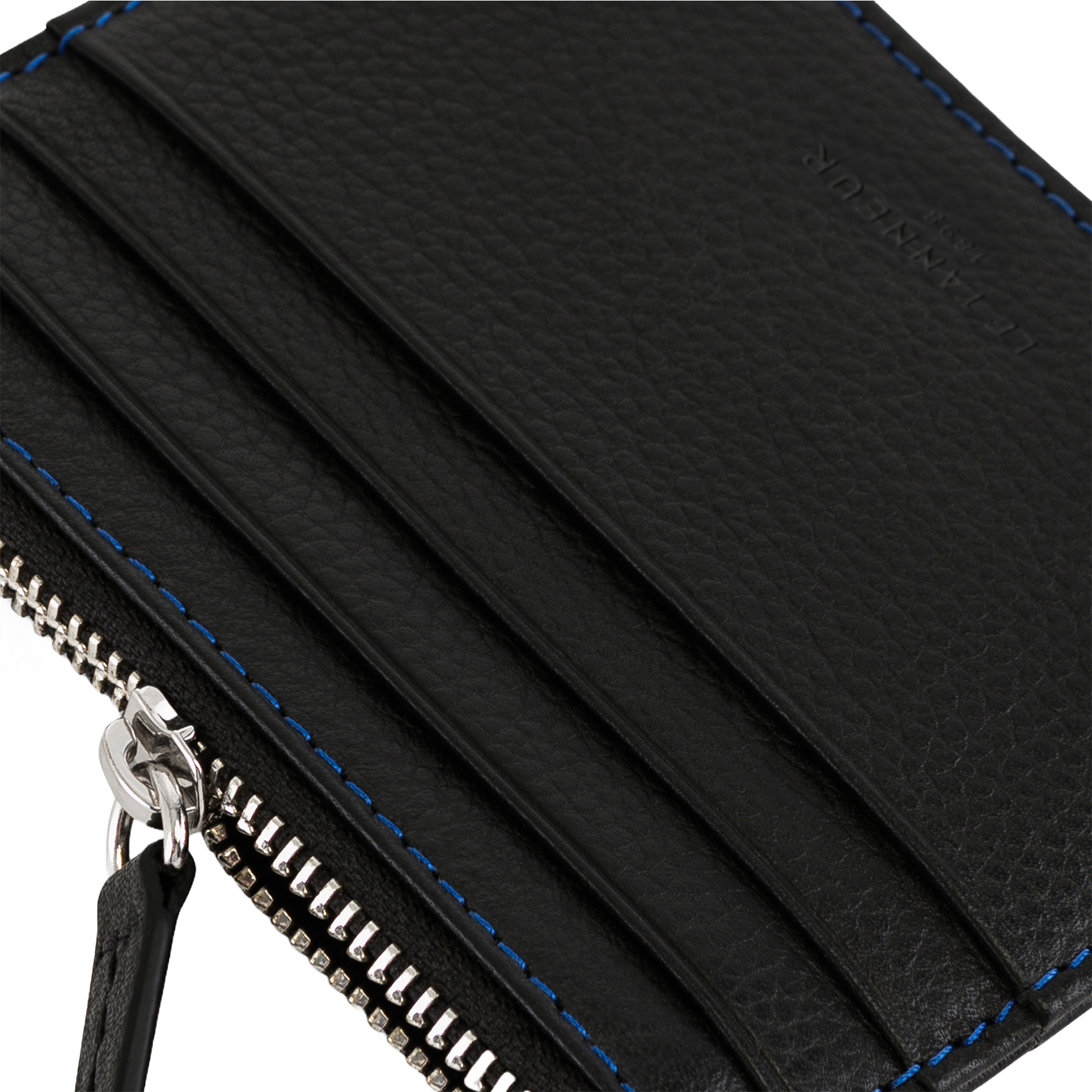 Nerfleren pasjeshouder met ritsje LE TANNEUR Veelkleurig