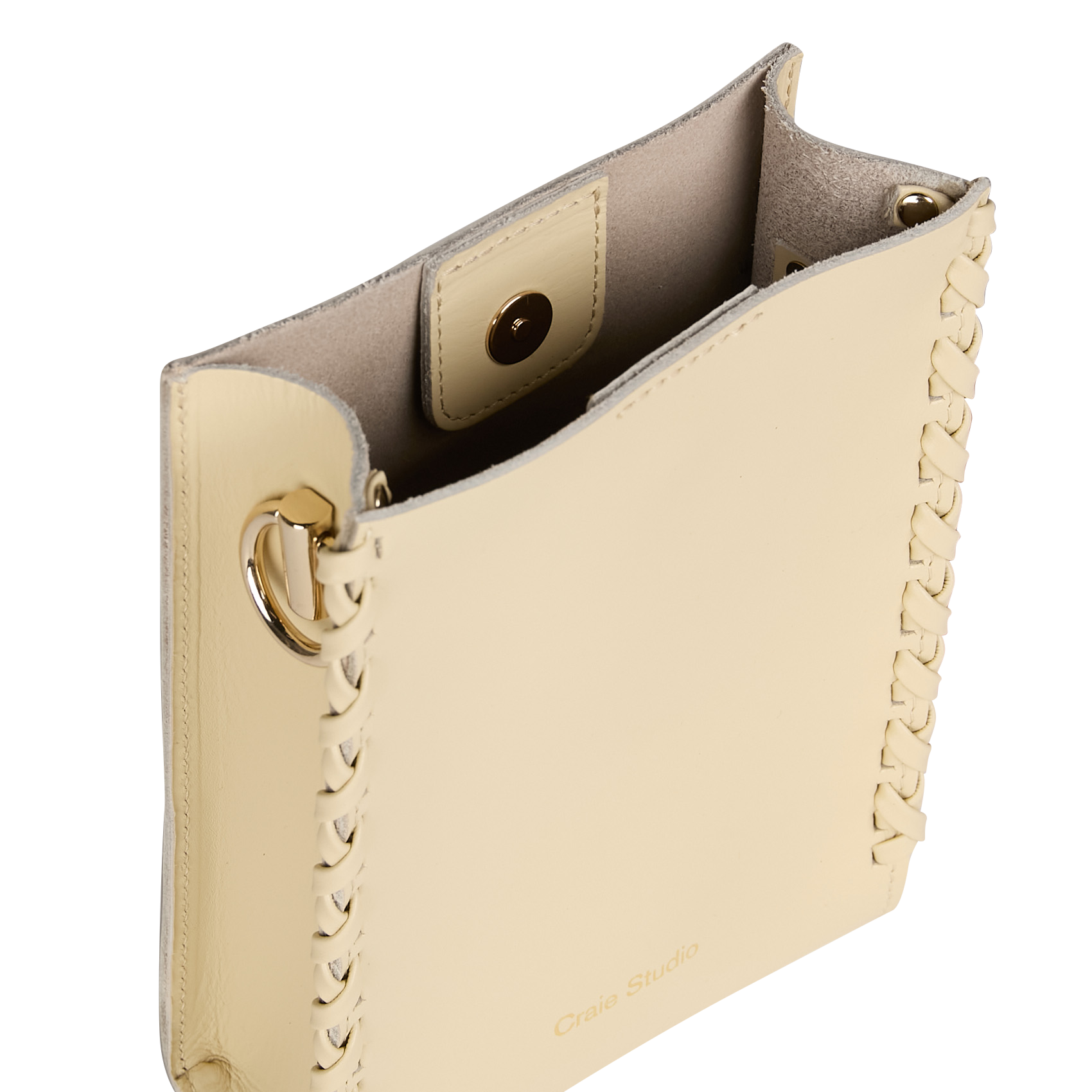 Sac porté épaule en cuir  CRAIE STUDIO Blanc