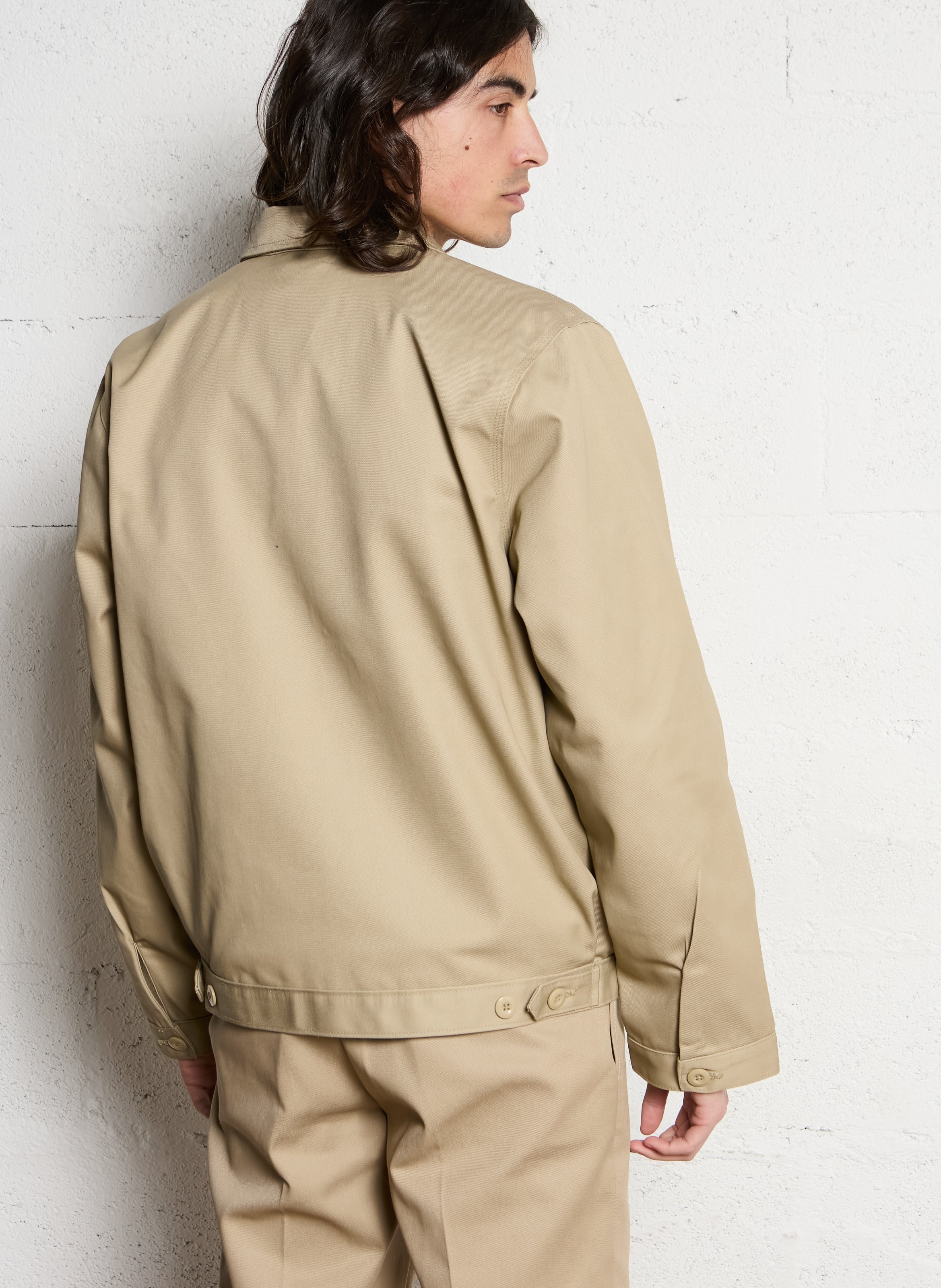 Recht jasje met rits DICKIES Beige