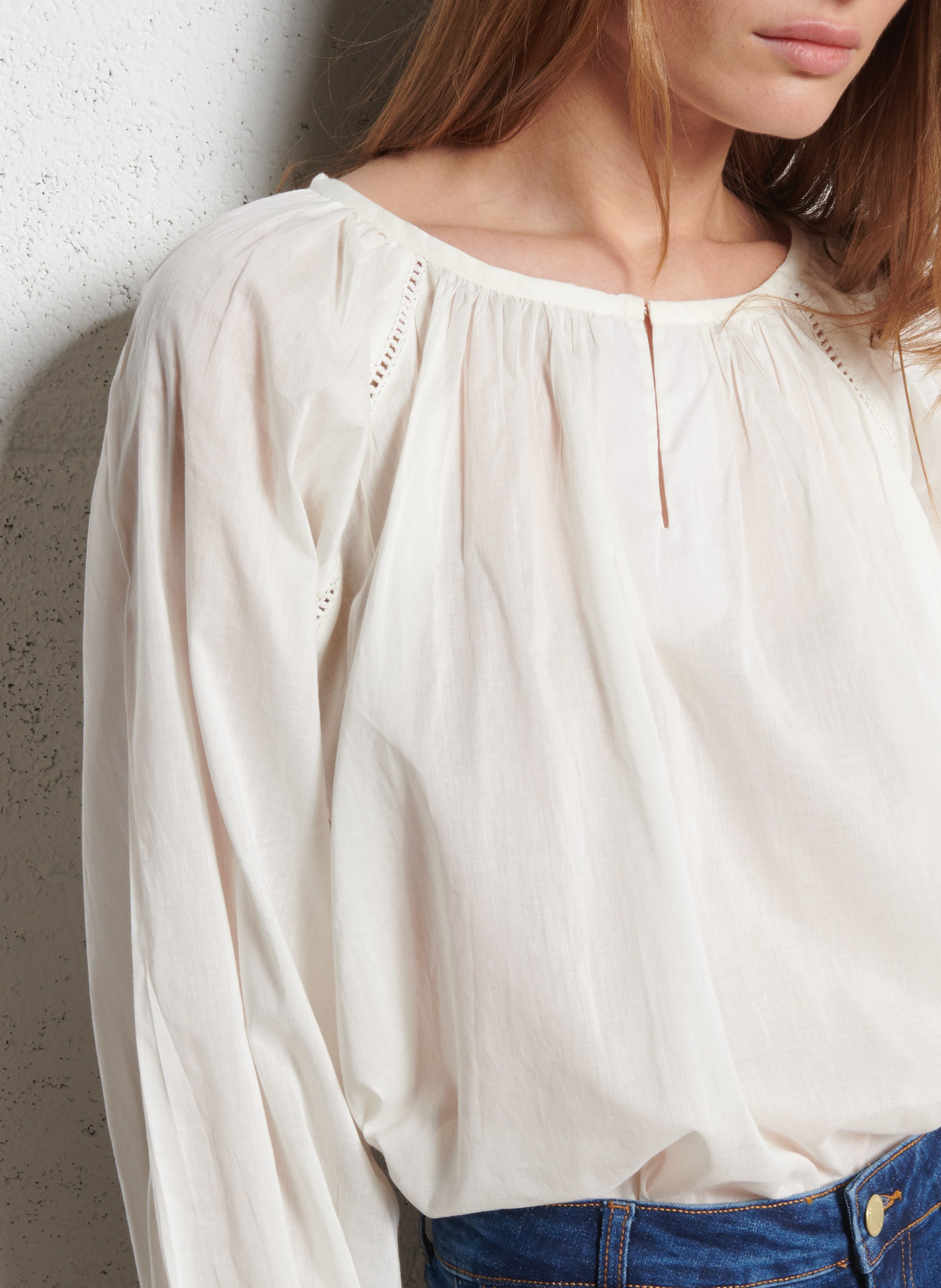 Loose-fit cotton blouse LA PETITE ETOILE Beige
