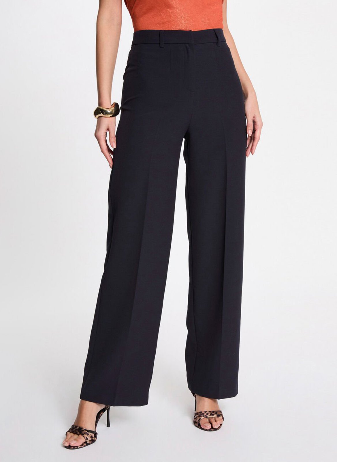 Pantalon droit à pinces MORGAN