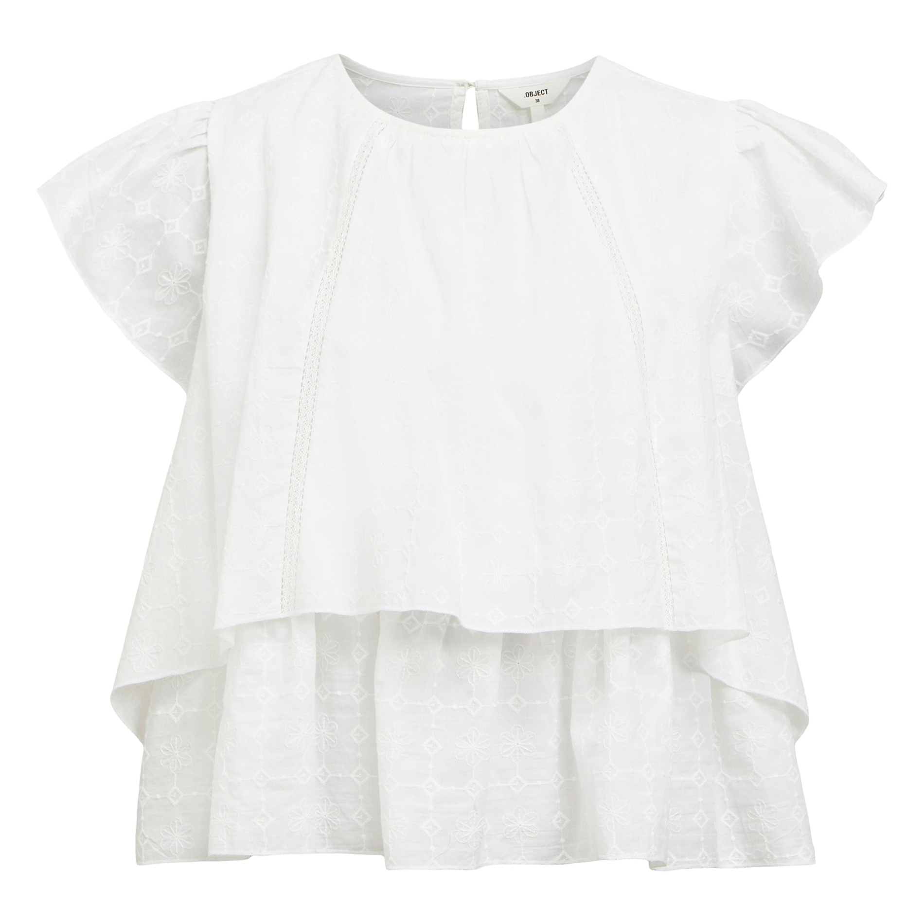 Oversized cotton top OBJECT White