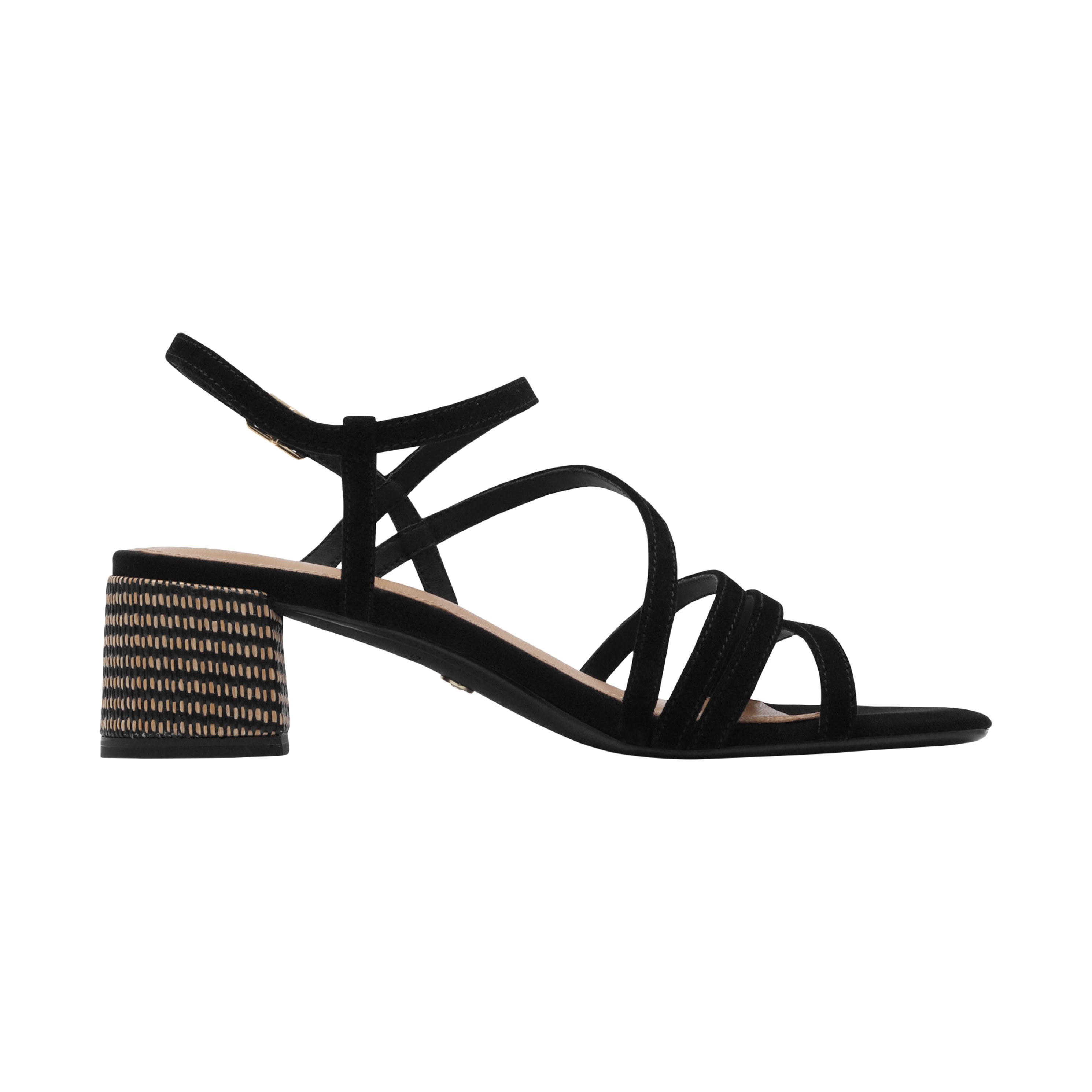 Leather high heel sandals TAMARIS Black