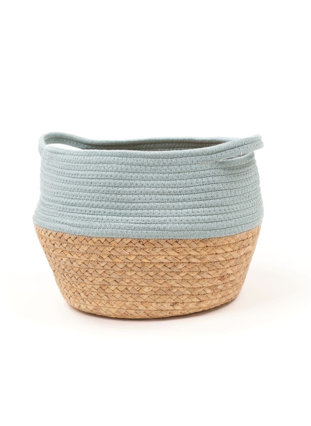 Panier rond en coton FACTORY Bleu