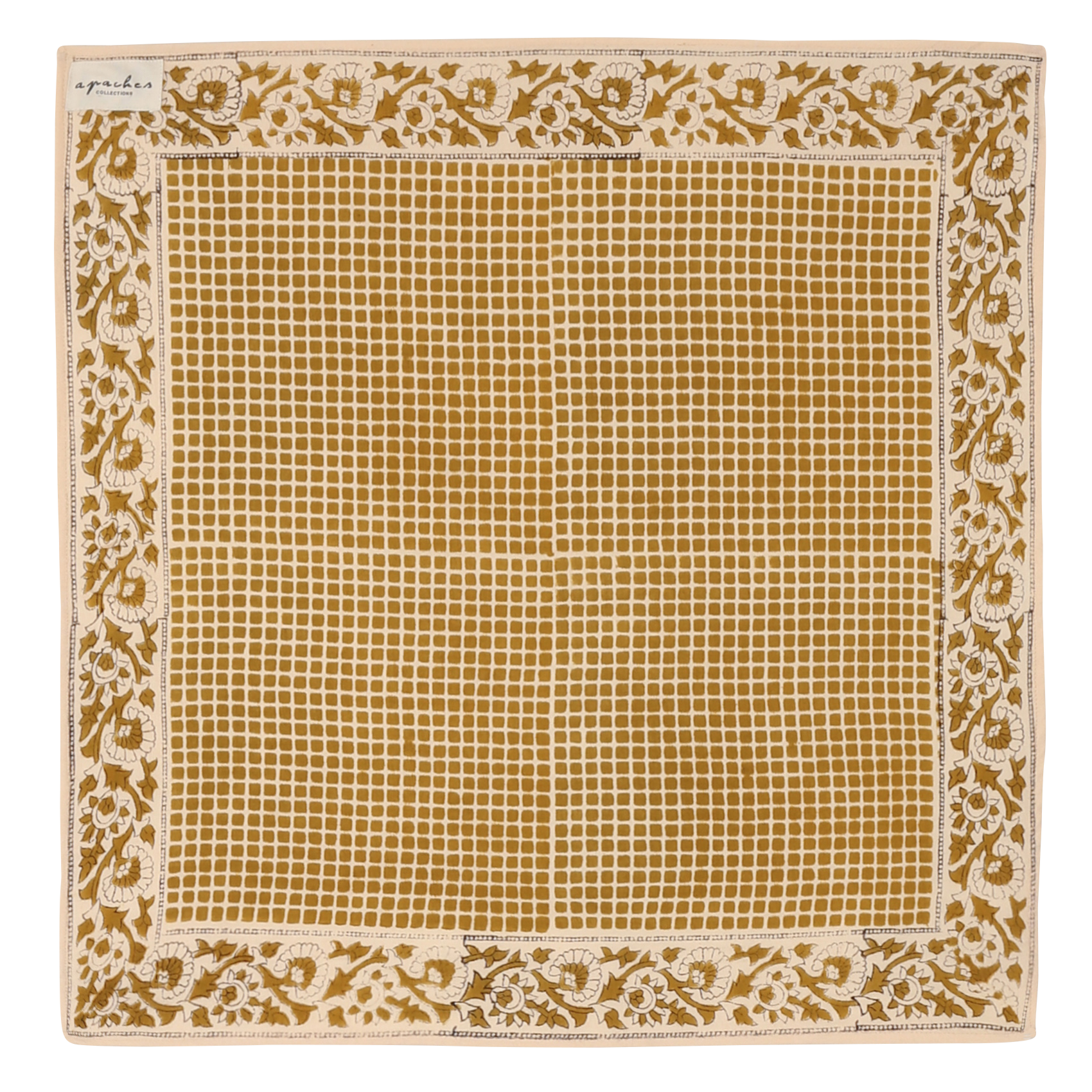 Cotton floaty scarf APACHES COLLECTIONS Green