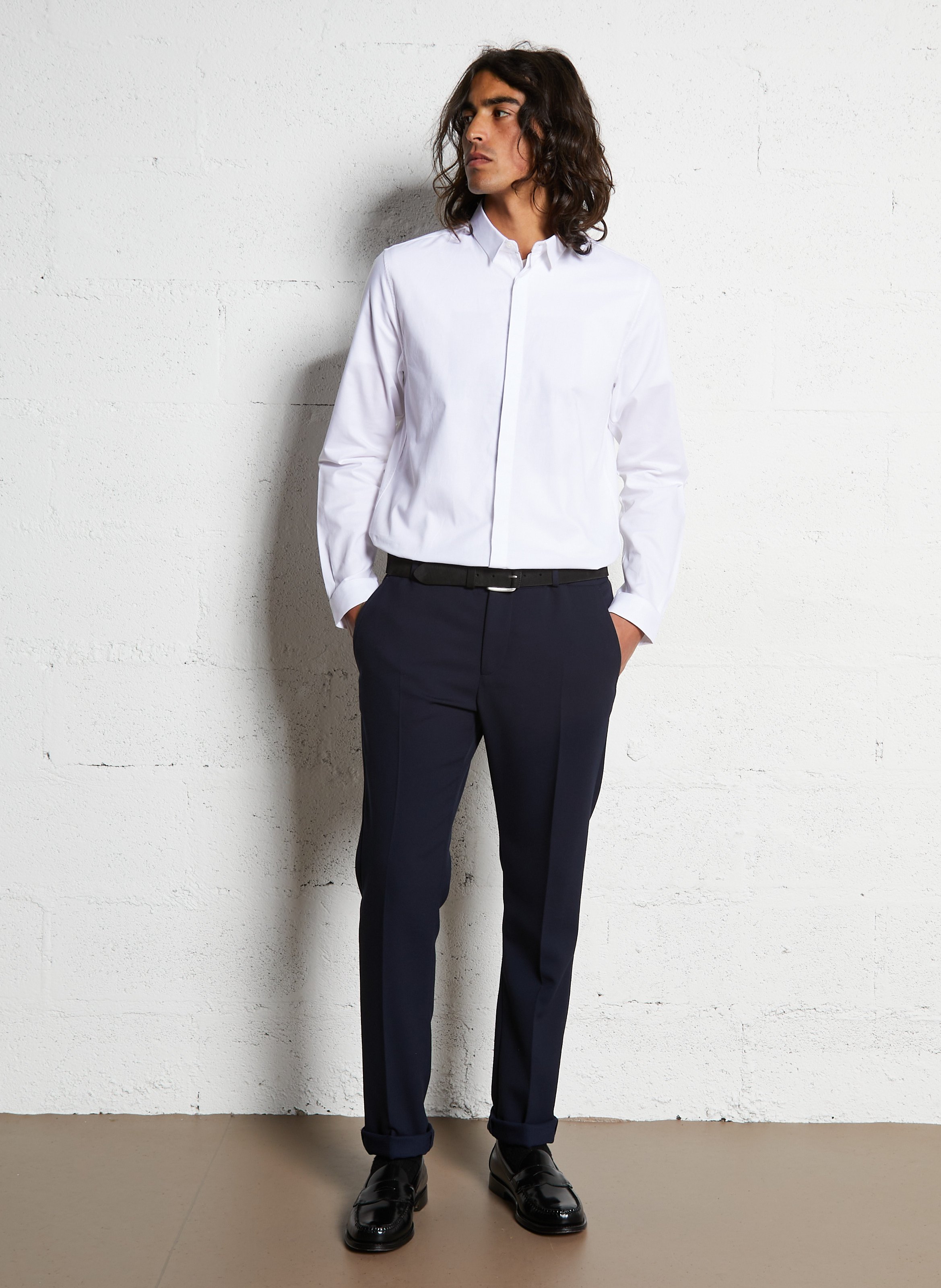 Classic collar shirt IKKS White
