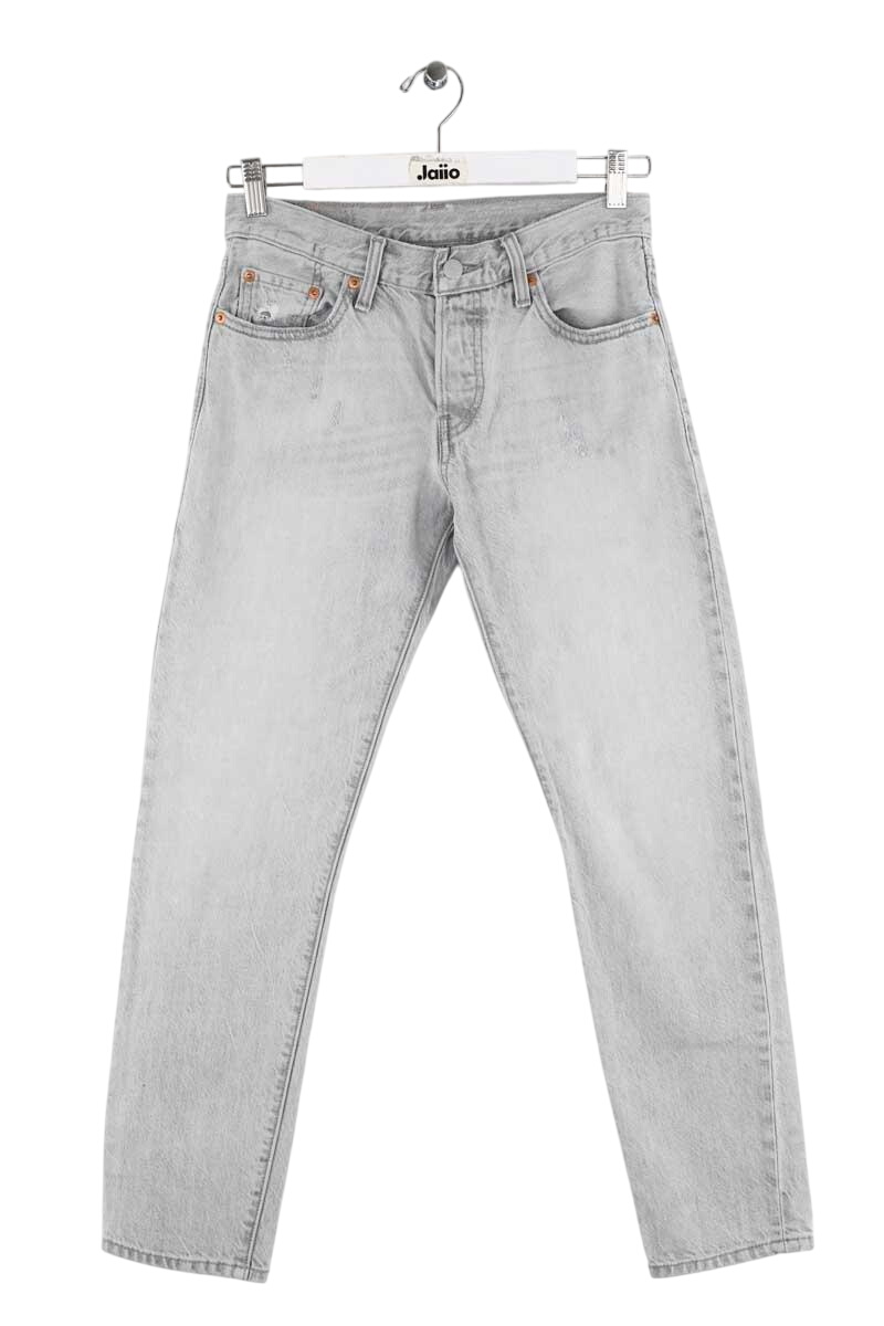 501? straight cotton jeans LEVI'S - Seconde main Grey