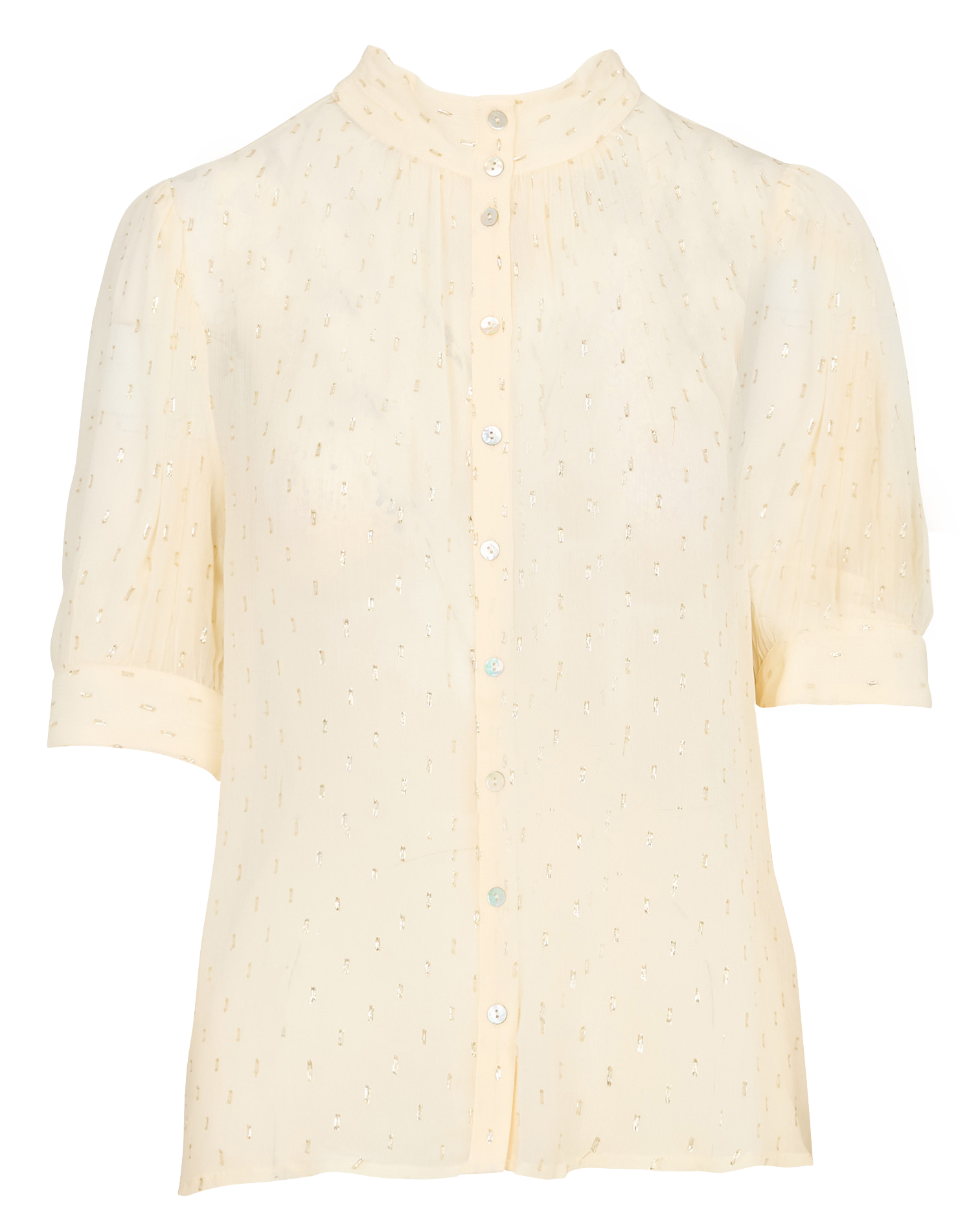 Blouse met ronde hals BA&SH Beige