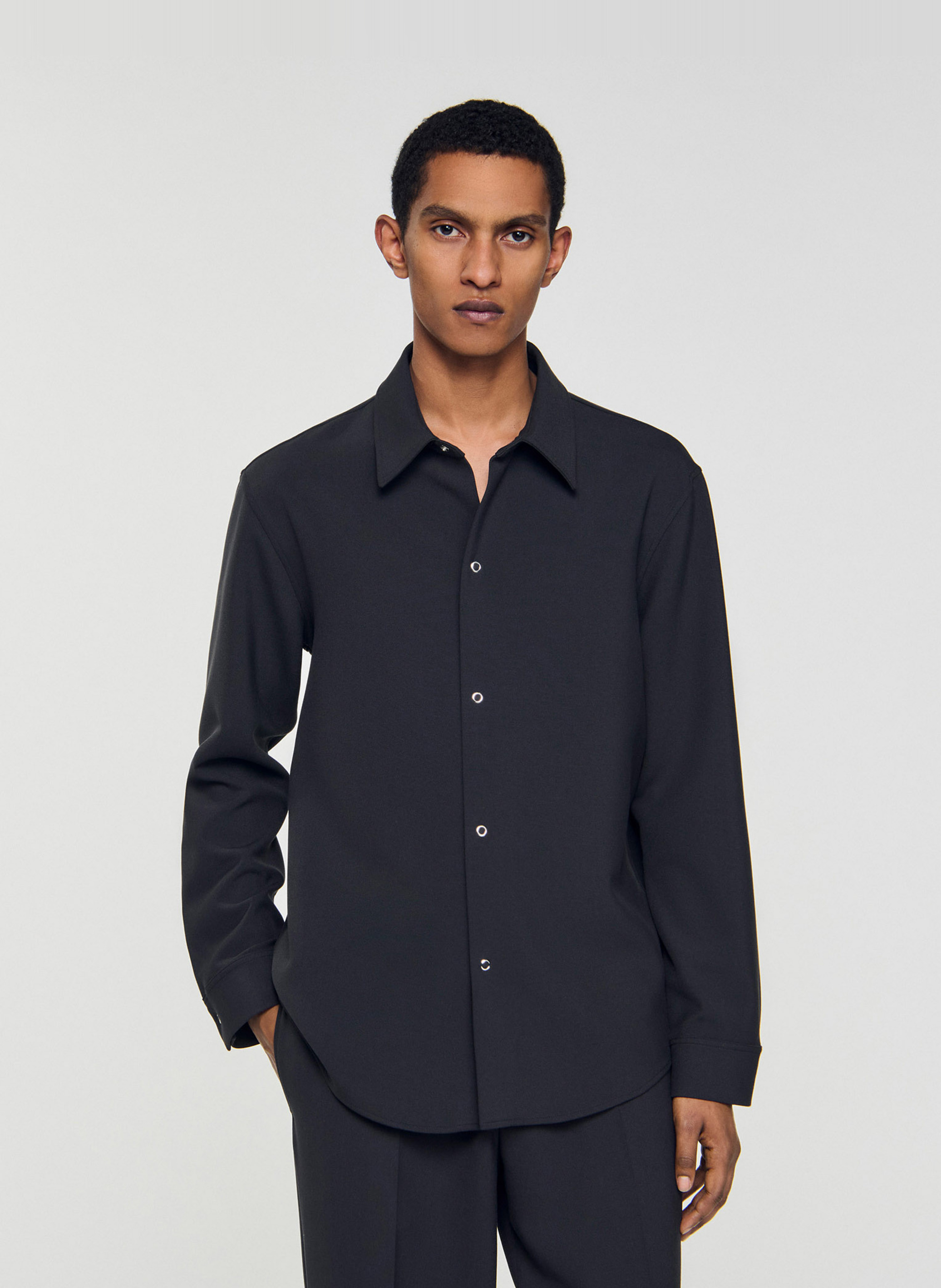 Chemise droite à col classique  SANDRO