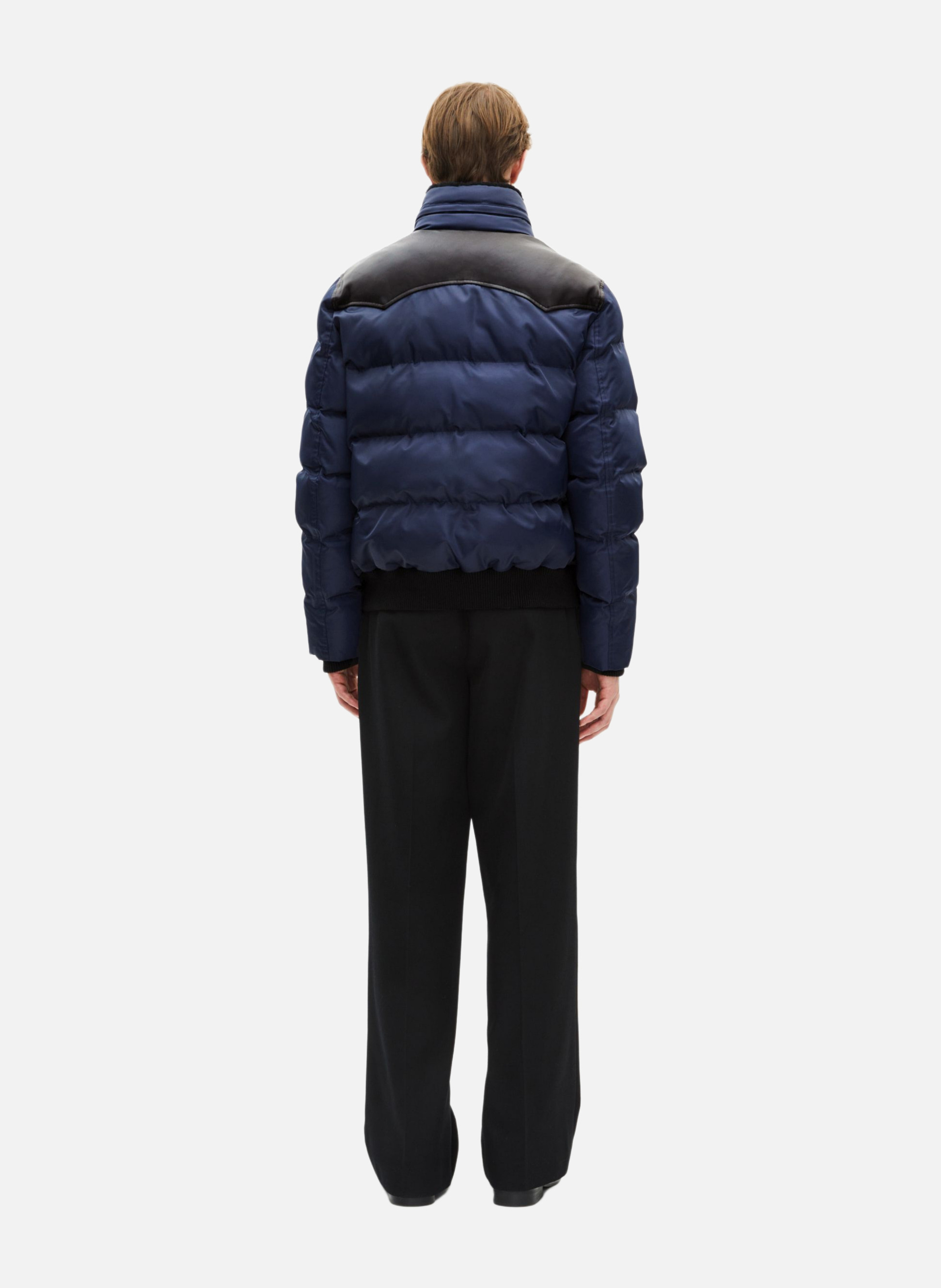 Lightweight quilted padded jacket with high neck THE KOOPLES Blue