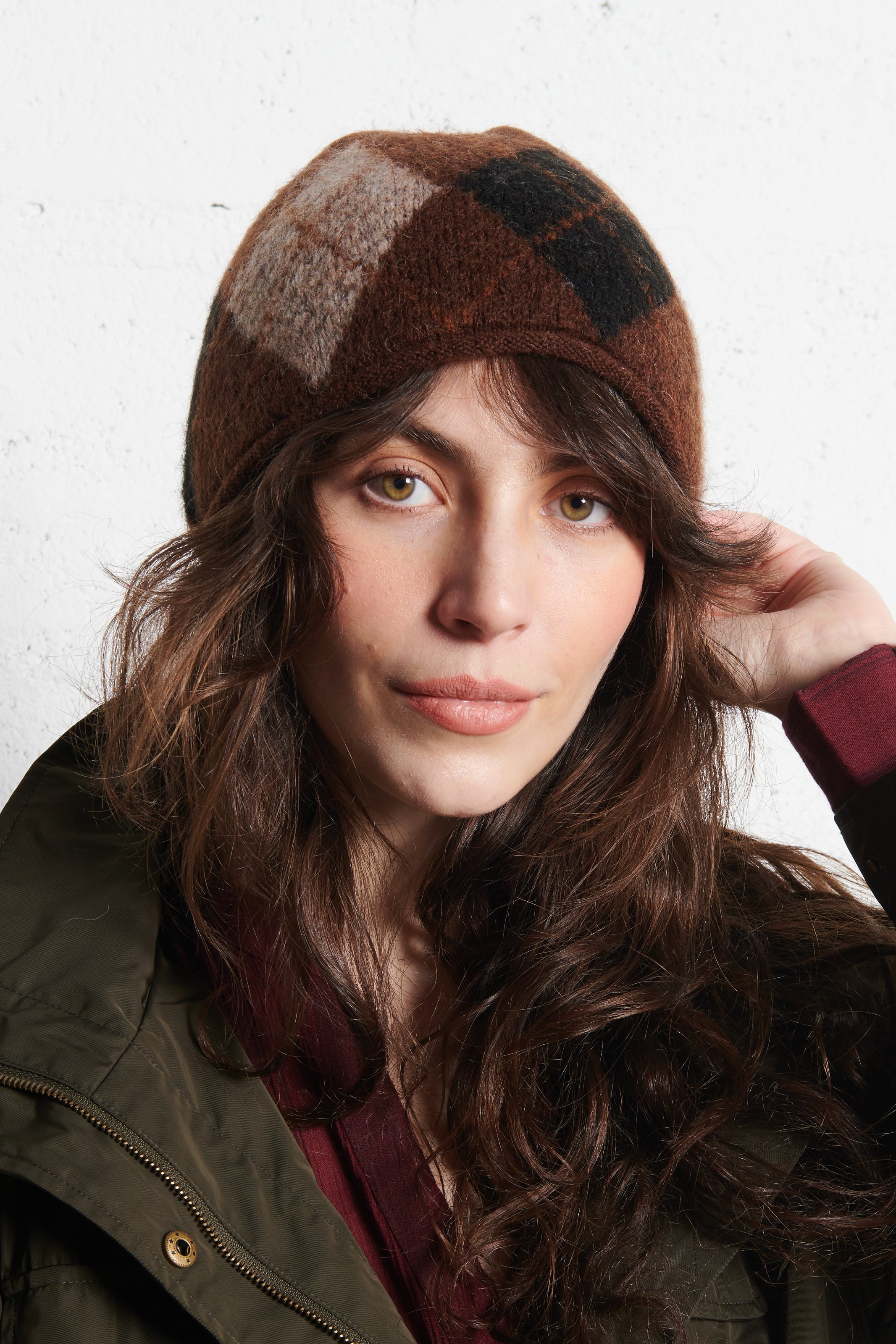 Jacquard beanie MAISON 123 Brown