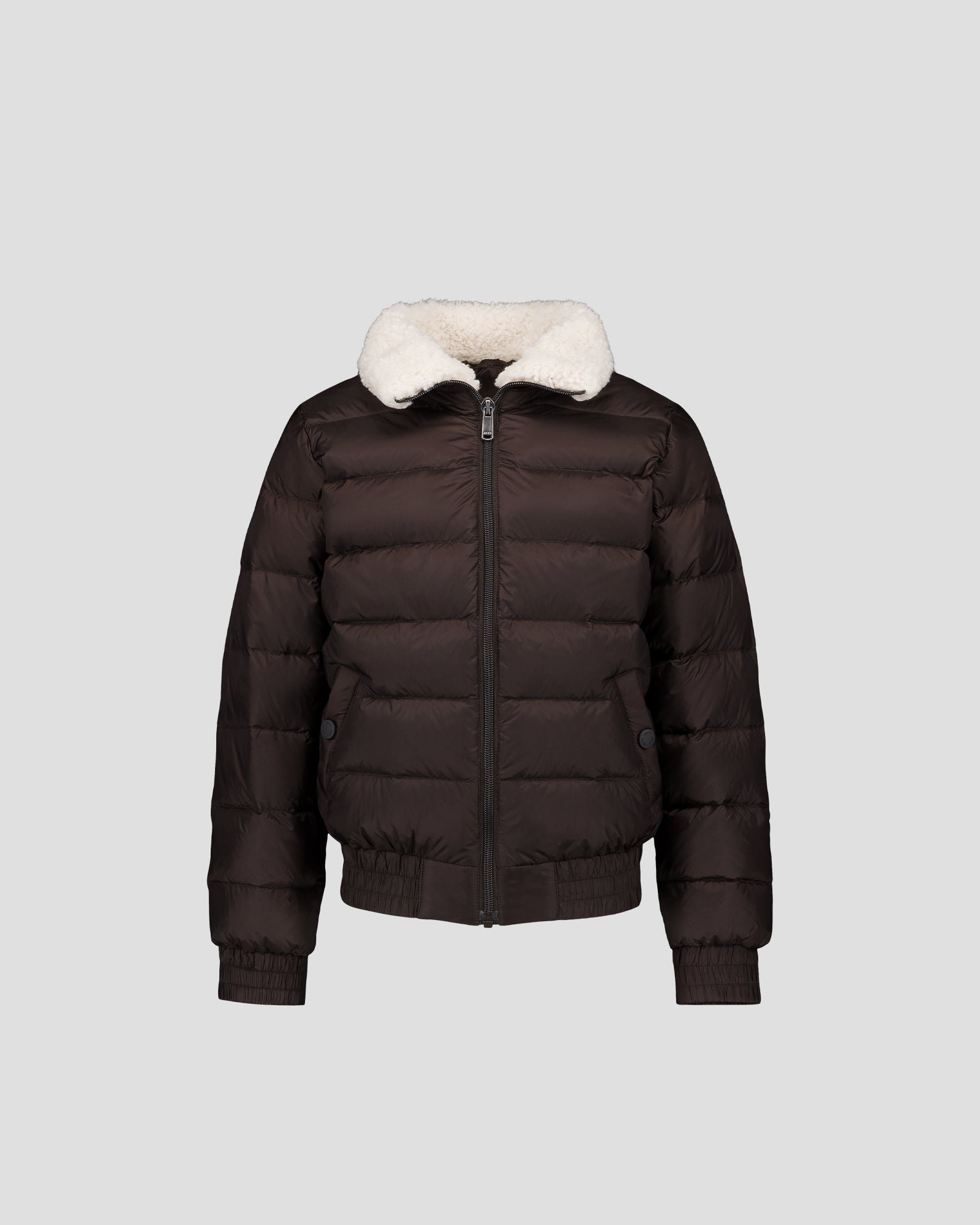 Black aviator children's puffer jacket JOTT Brown