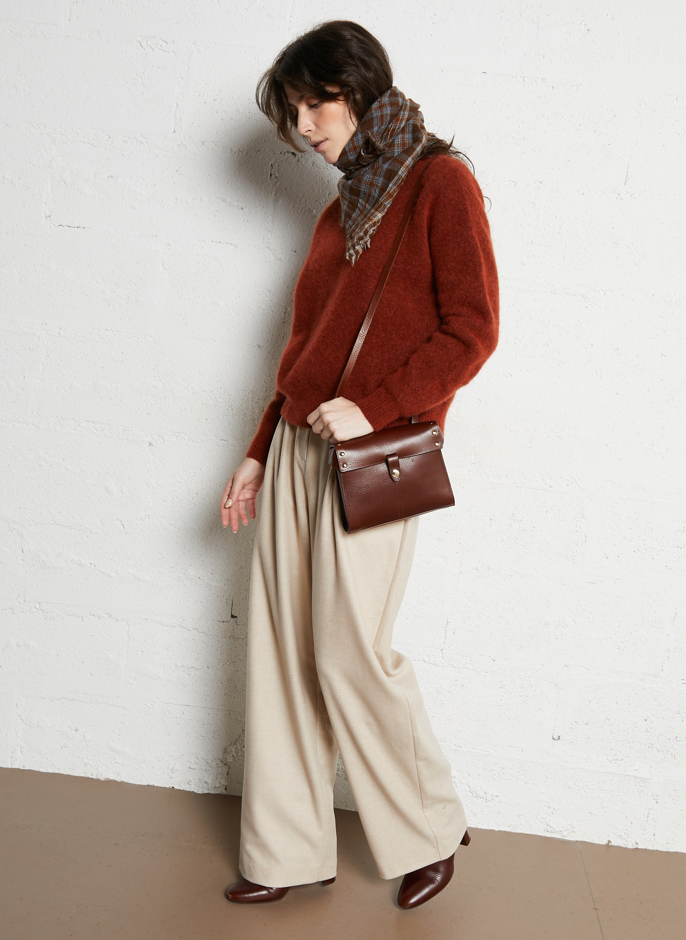 Brieftasche aus Leder HERBERT FRERE SOEUR Braun