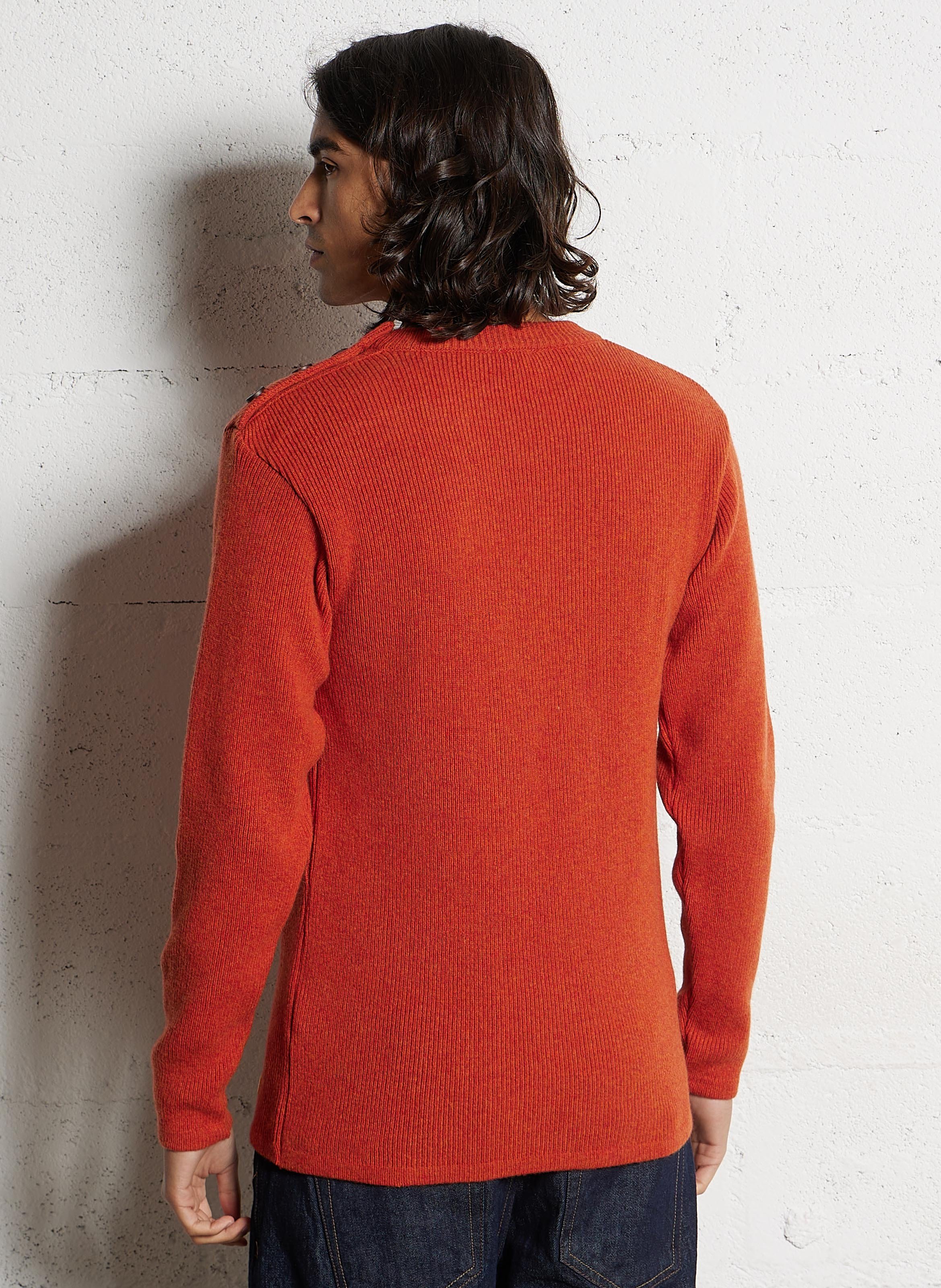 Pull col rond en laine d'agneau  ARMOR LUX Rouge