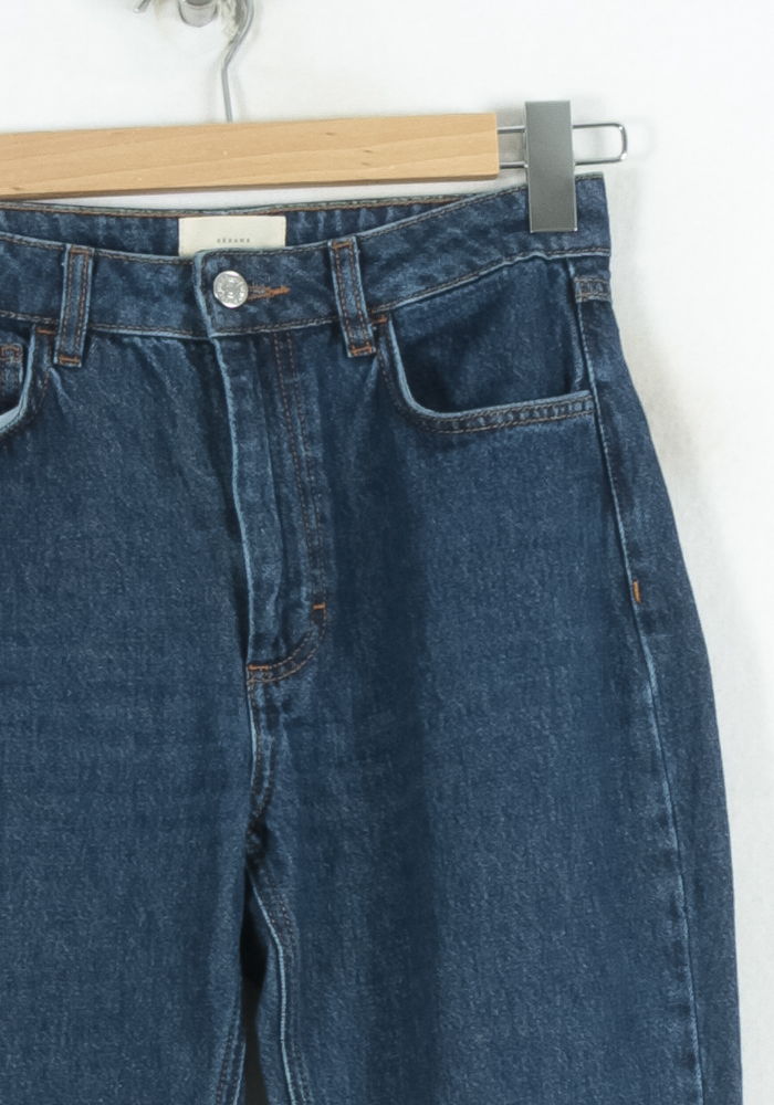 Cropped slim jeans with studs SEZANE - Seconde main Blue