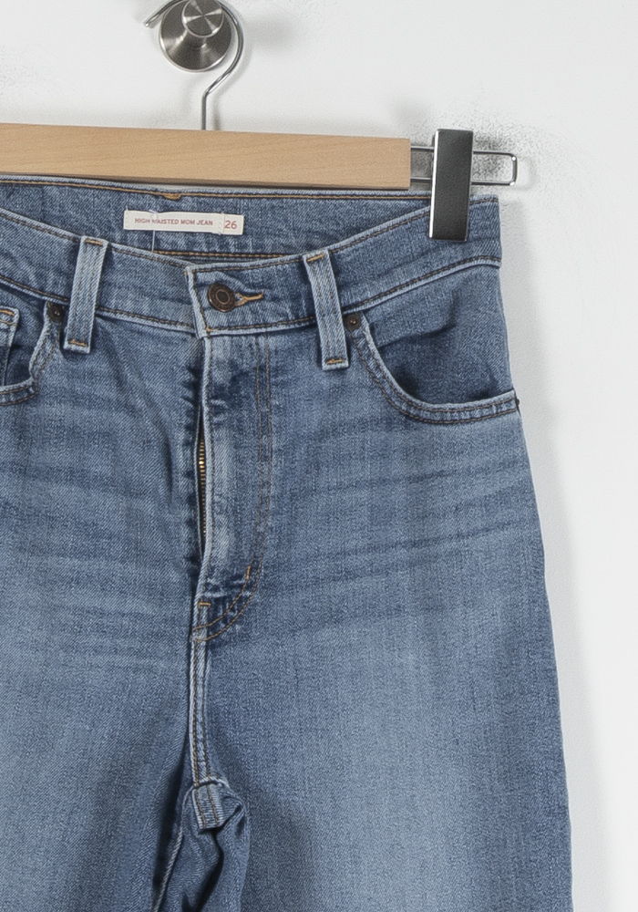 Cropped slim jeans with studs LEVI'S - Seconde main Blue