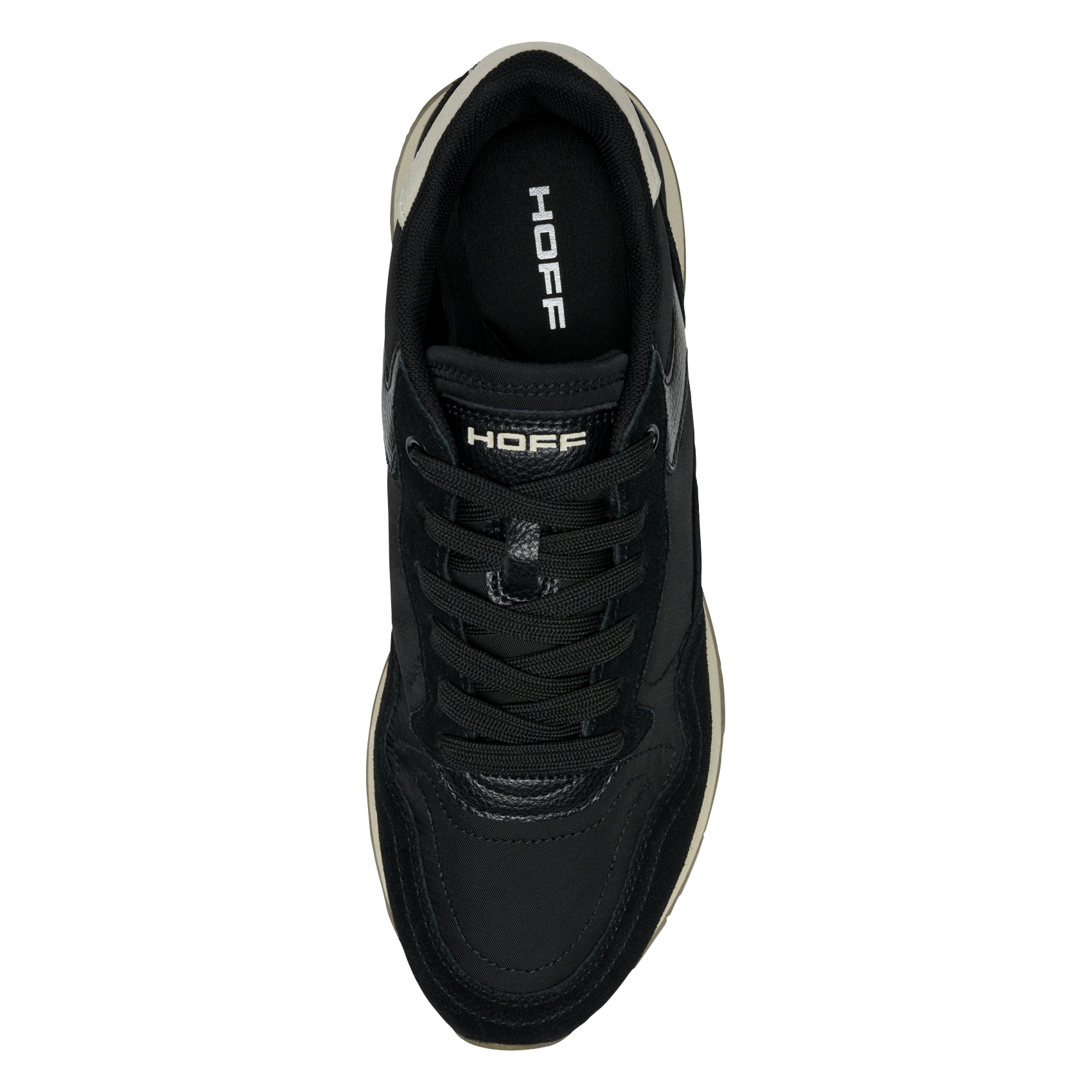 Baskets basses en cuir mélangé HOFF Noir