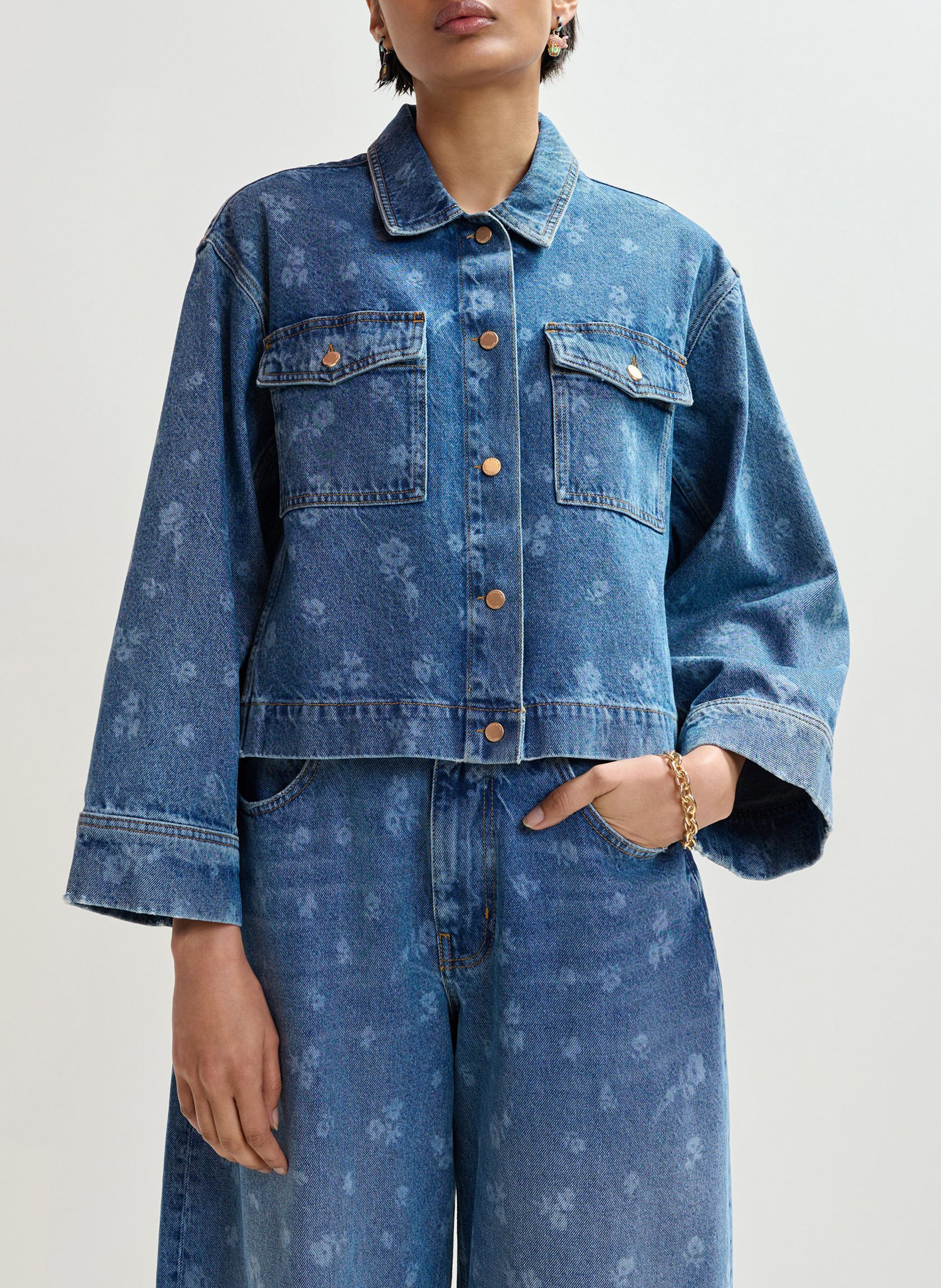 Veste col classique en coton ESSENTIEL ANTWERP Bleu