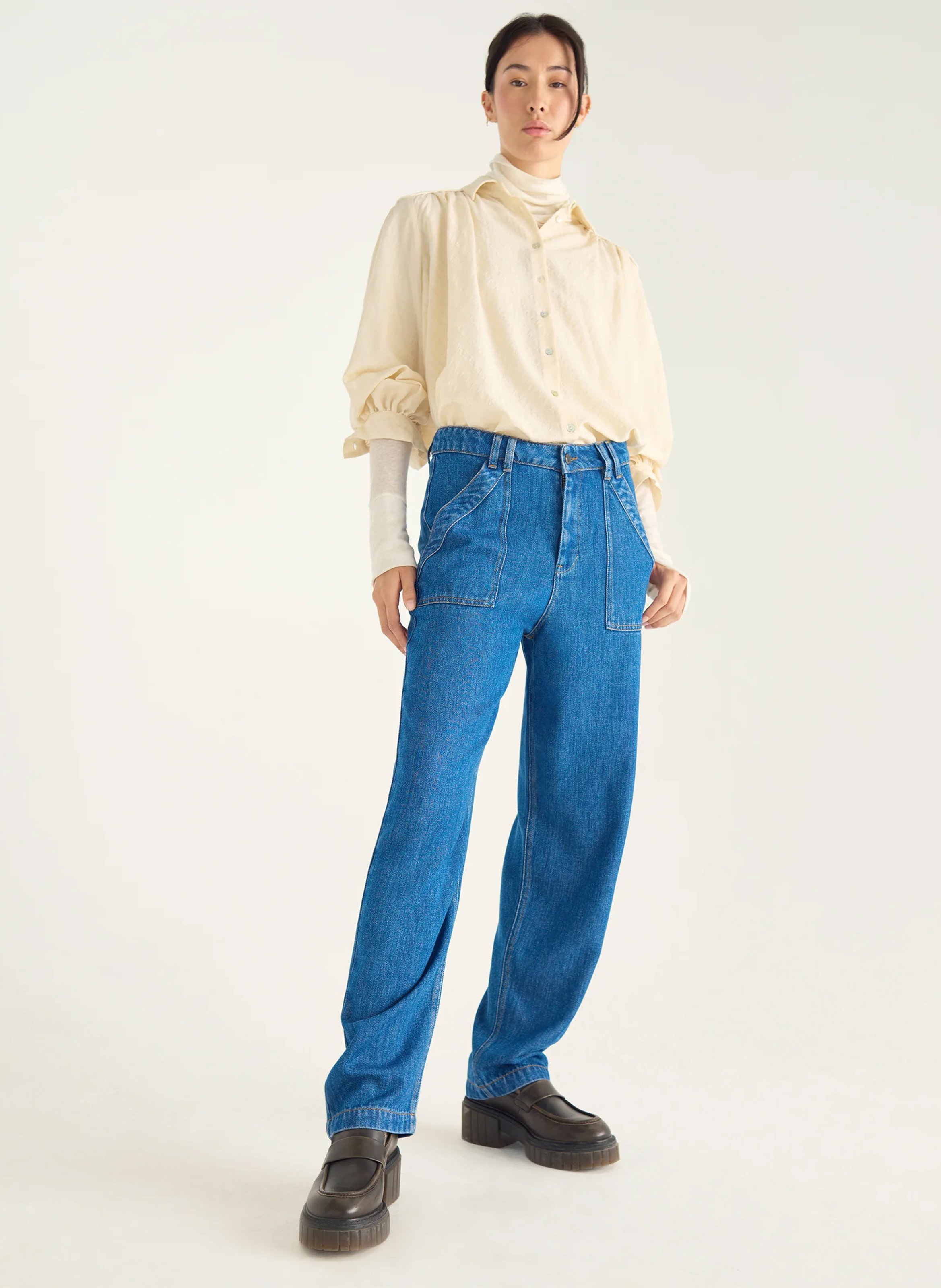 Mom Jeans ACOTE Blau