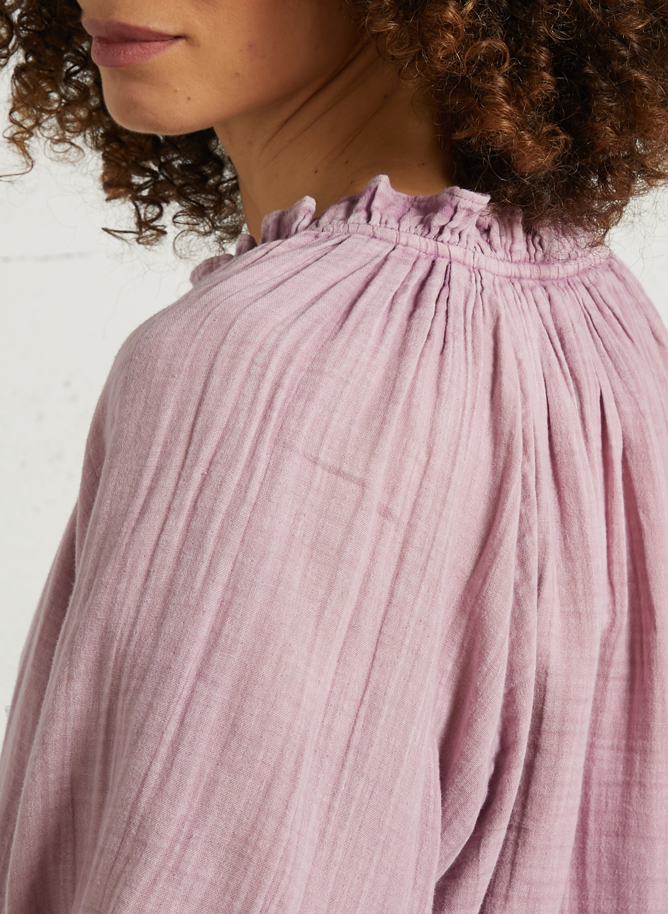 V-neck cotton blouse LA PETITE ETOILE Pink