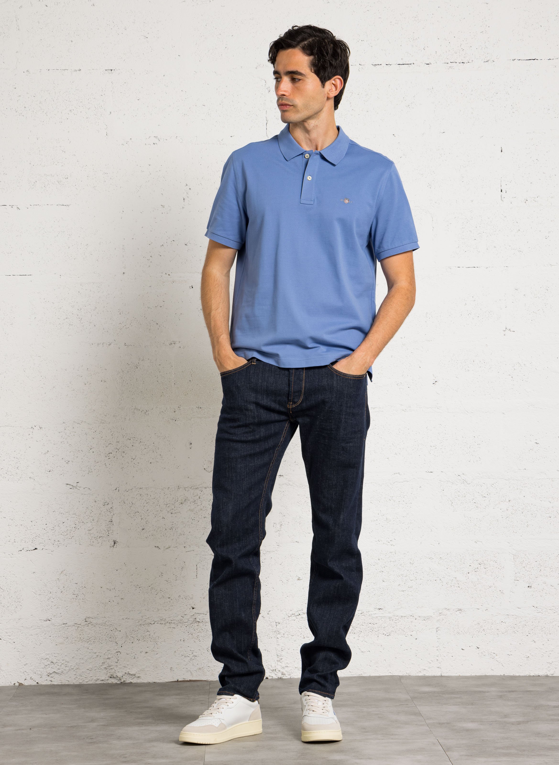 Polo en coton GANT Bleu