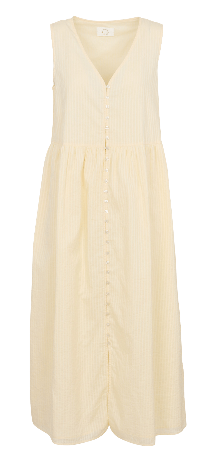 Robe ample col V sans manches DES PETITS HAUTS Jaune