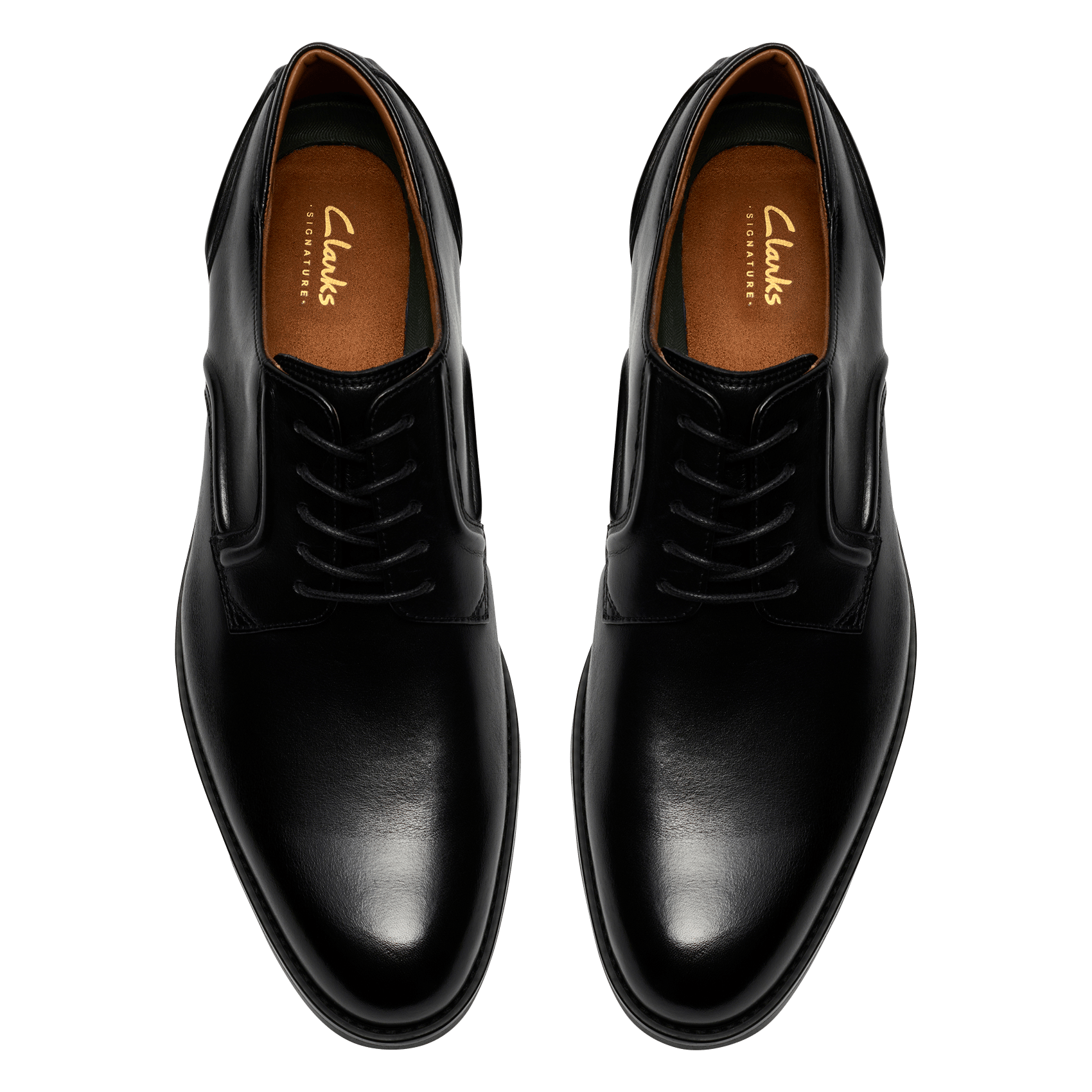 Derby's van leer CLARKS Zwart