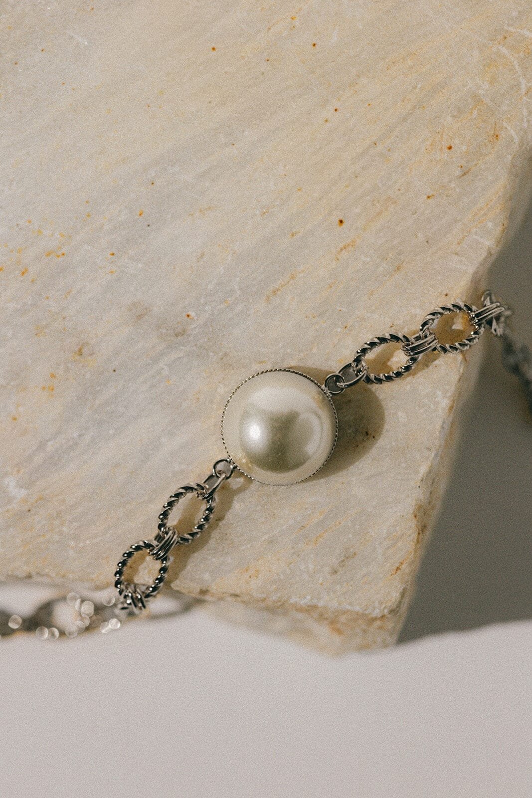 Silver plated pearl bracelet MONSIEUR SIMONE Silver