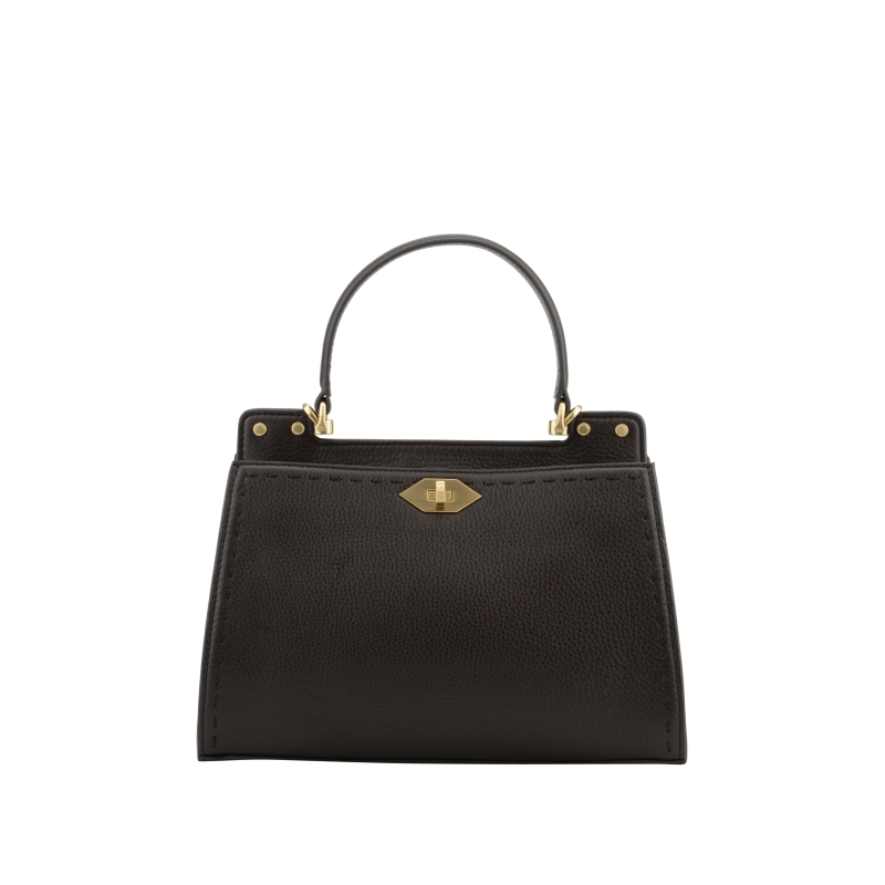 Handbag in calfskin POURCHET