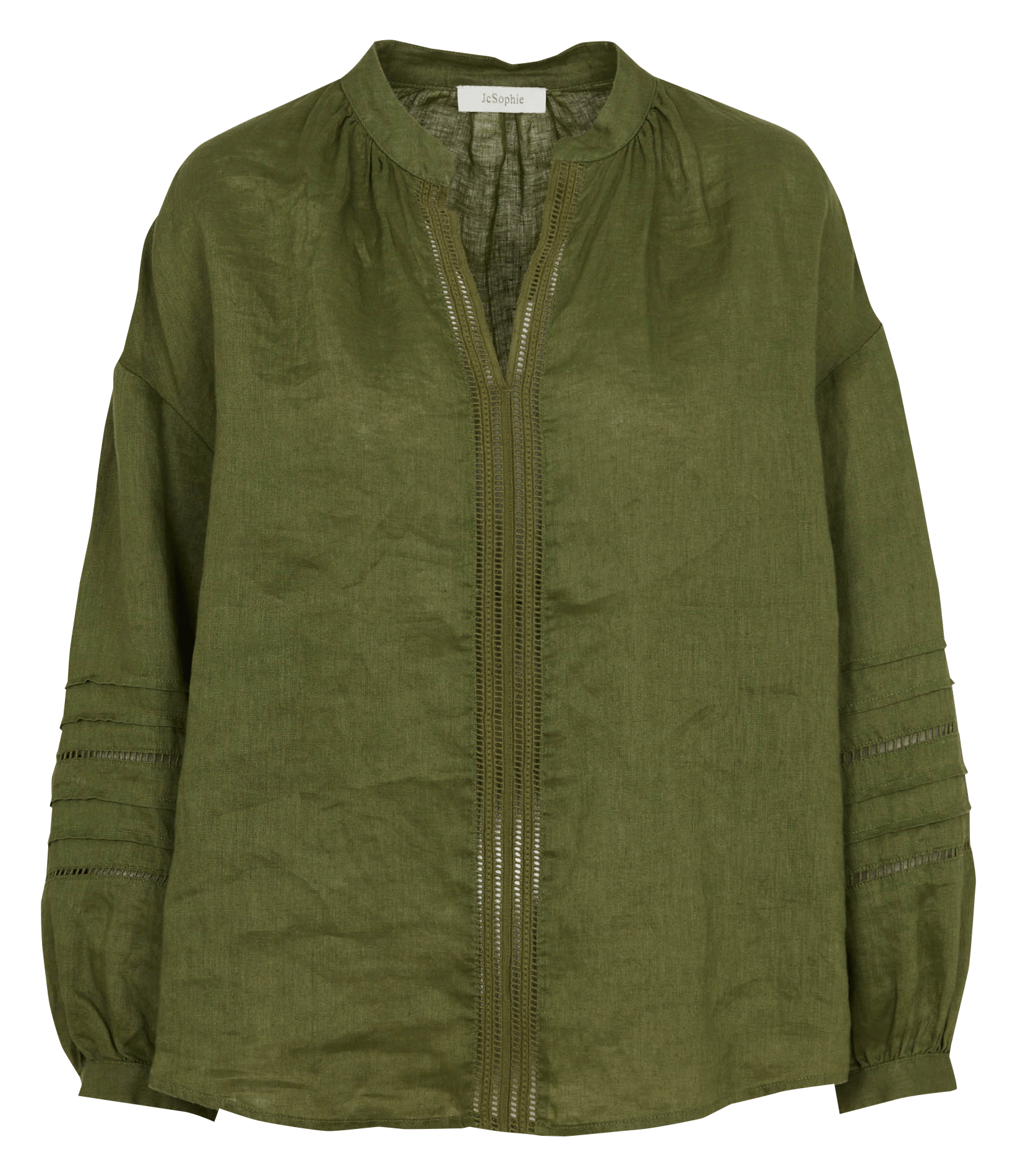 Ruime linnen blouse JC SOPHIE Groen