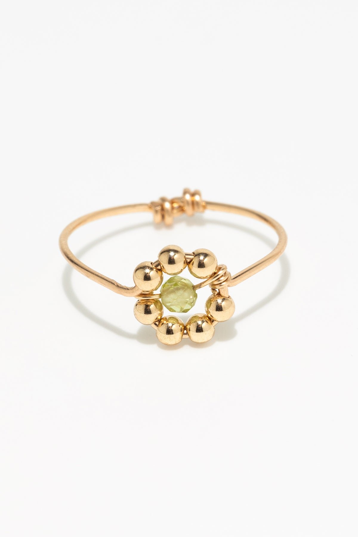 Bague daisy - peridot YAY Vert