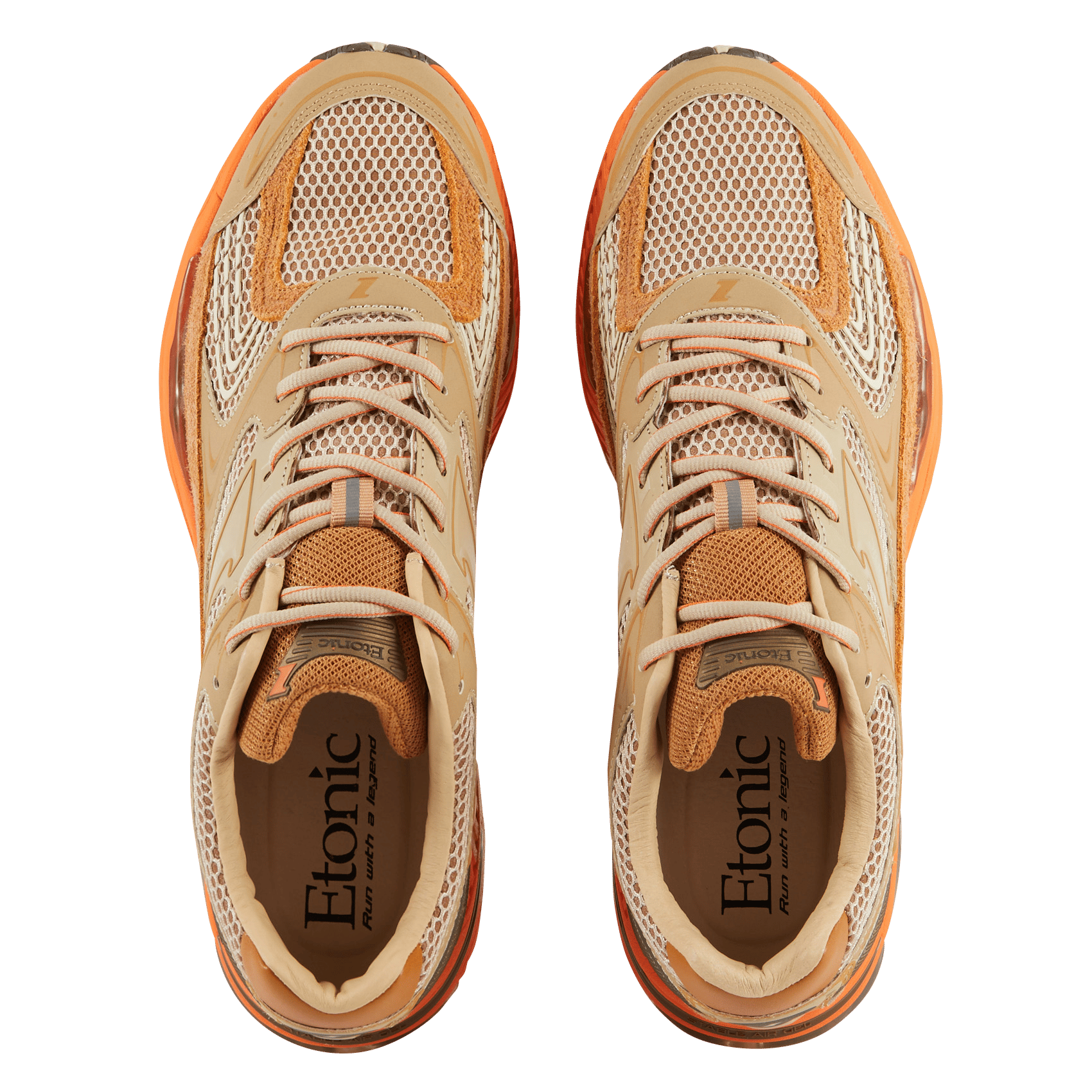 Lace-up flatform sneakers ETONIC Orange