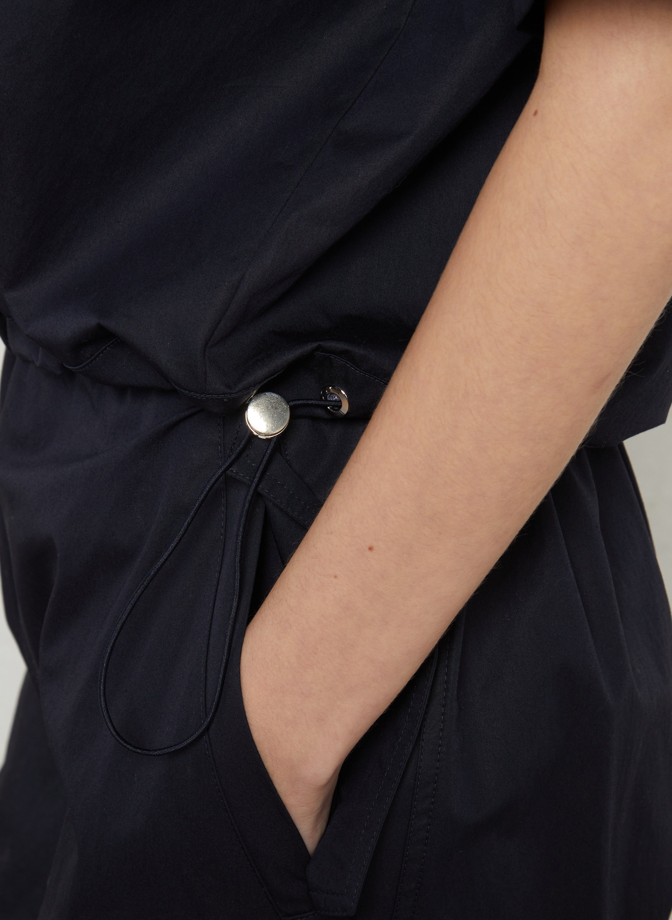 Short-sleeved solid color cotton shirt RAE ANTWERP Blue