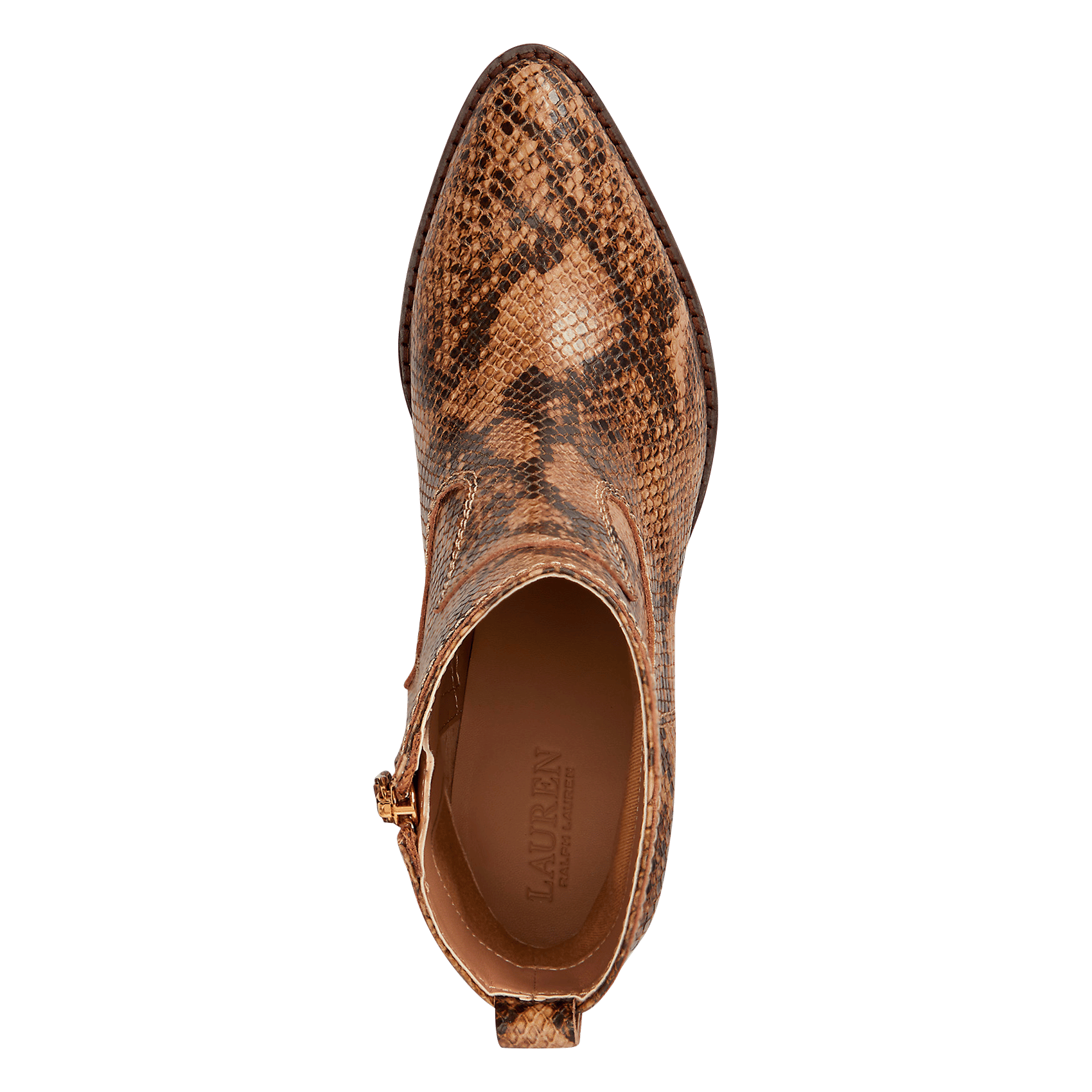 Bottines en cuir LAUREN RALPH LAUREN Marron