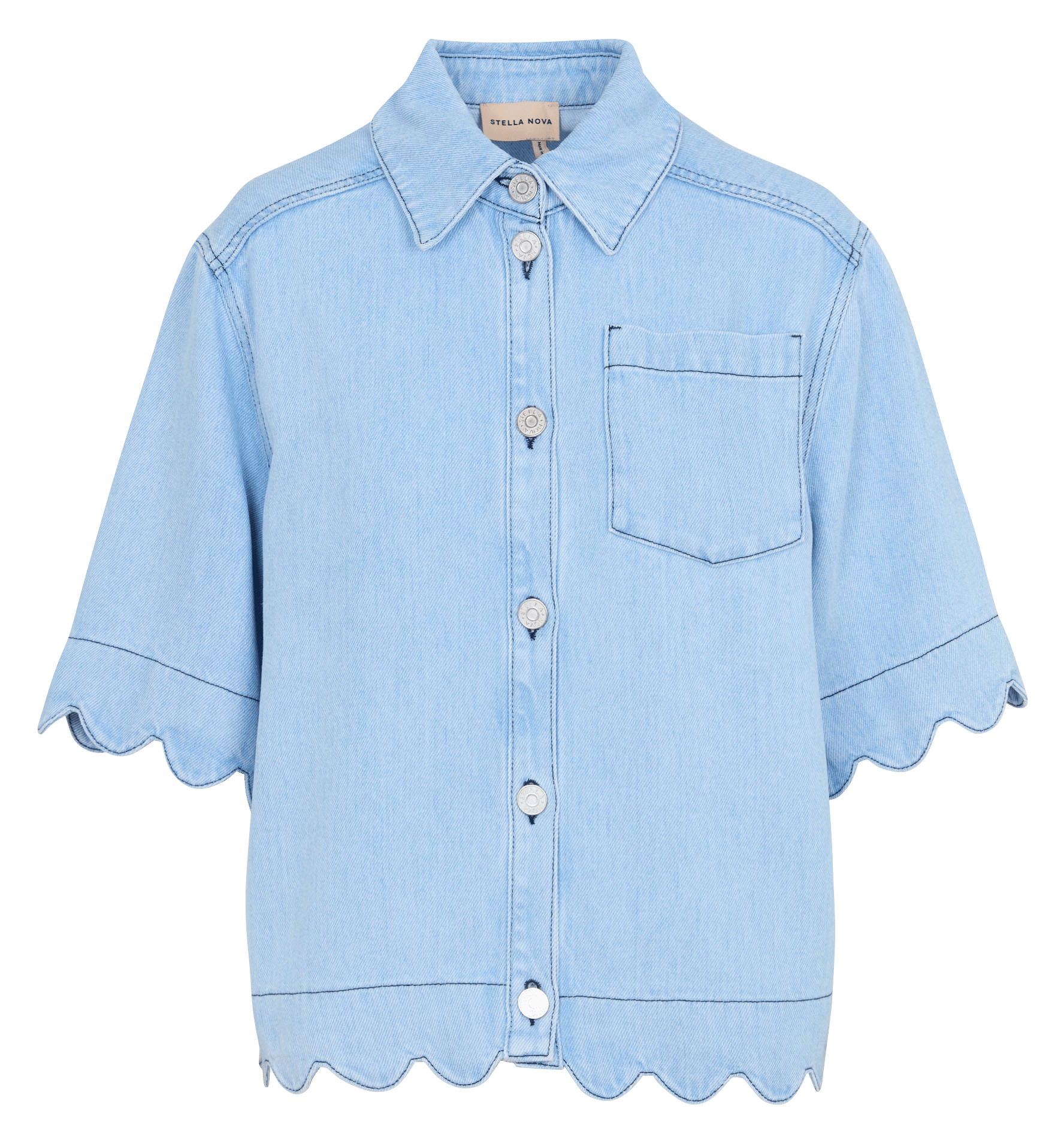 Straight shirt STELLA NOVA Blue