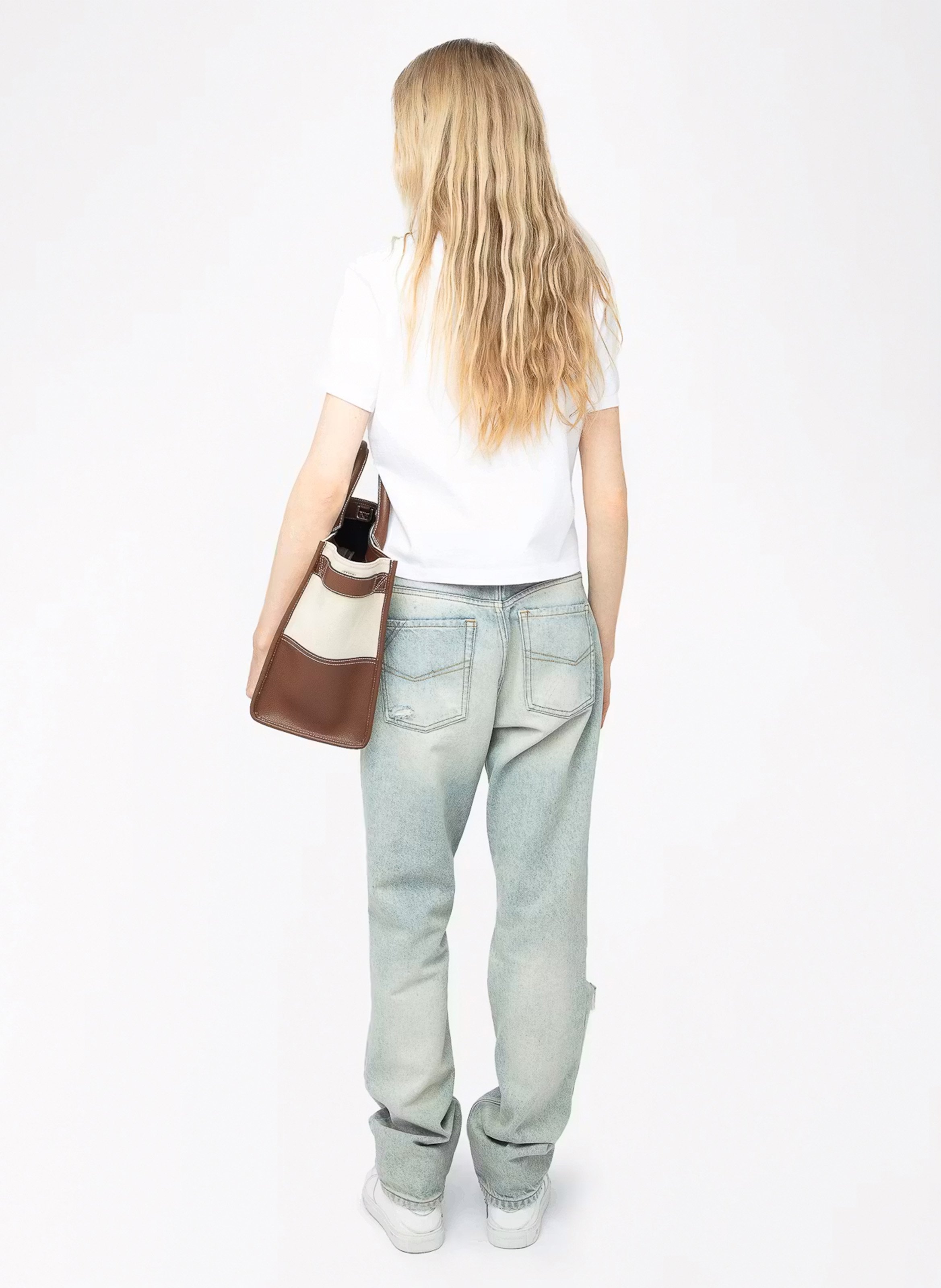 Korte, katoenen polo ZADIG&VOLTAIRE Wit