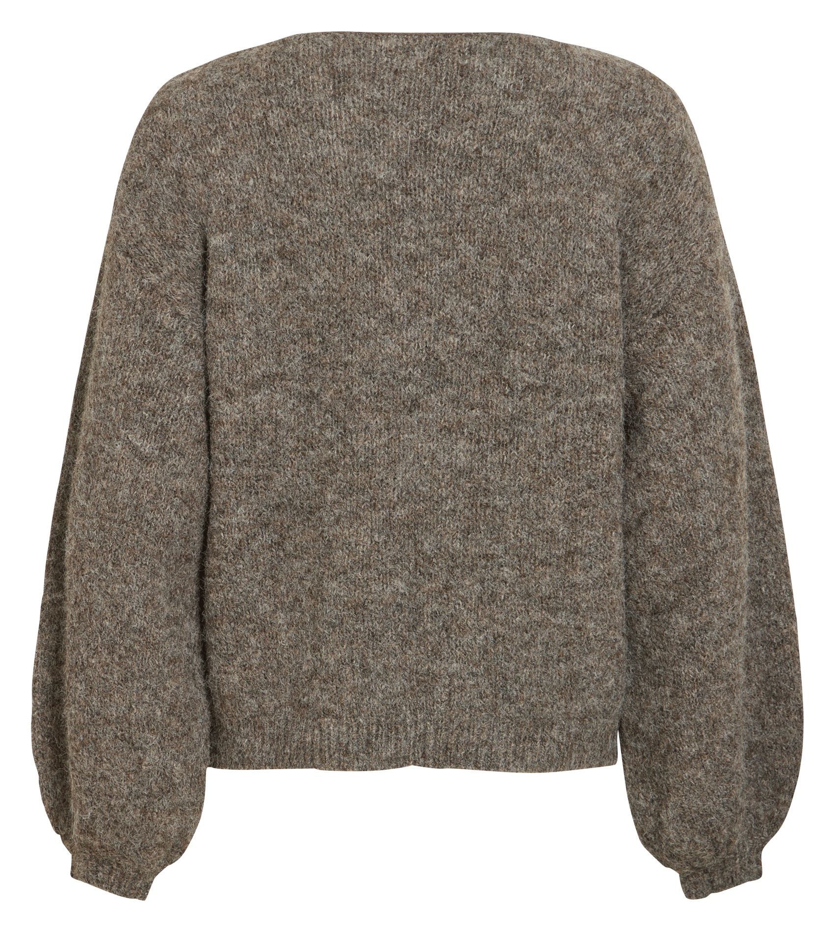 Round-neck sweater VILA Brown