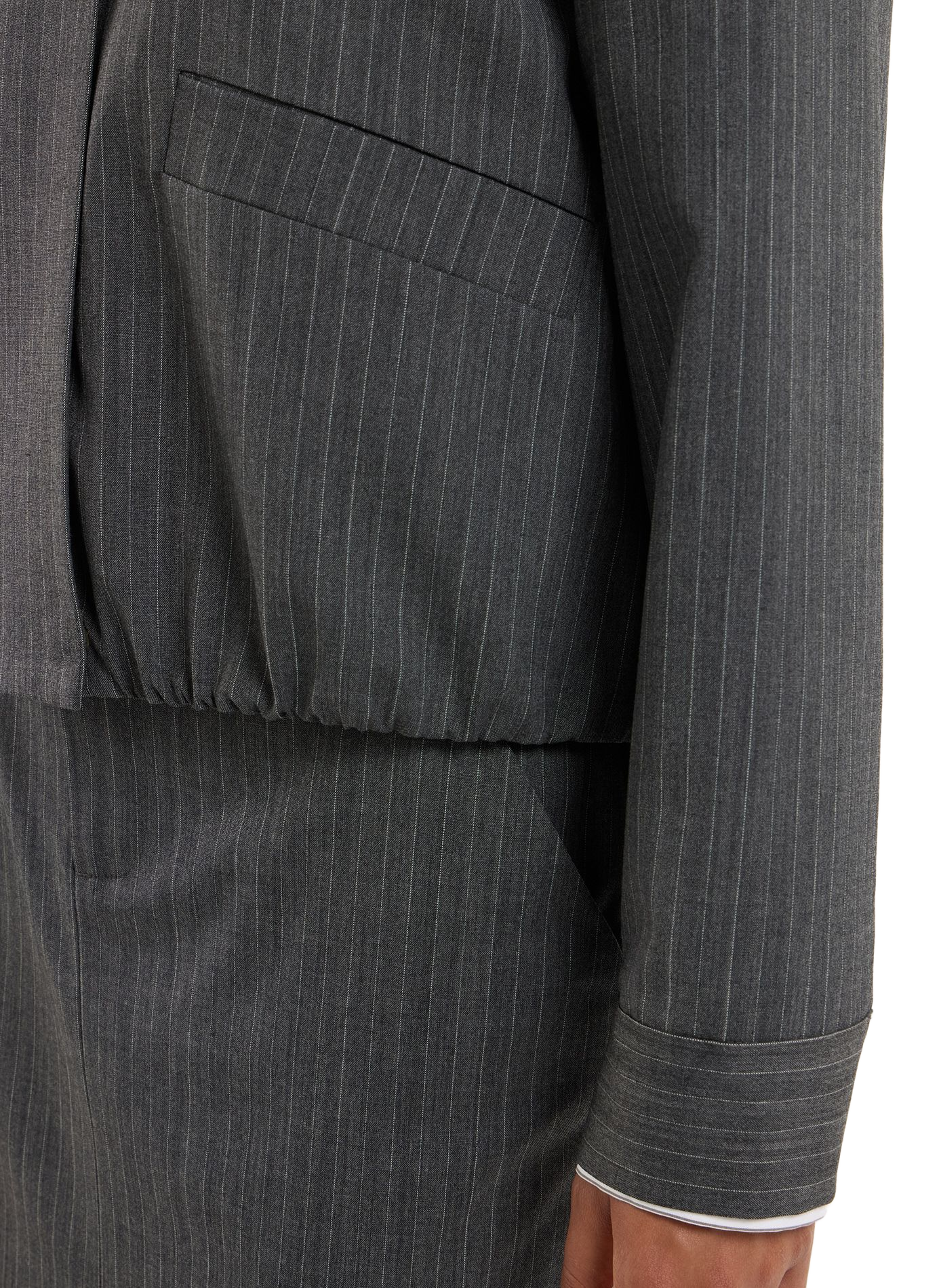 Short Badri wool blend jacket SAISON 1865 Grey