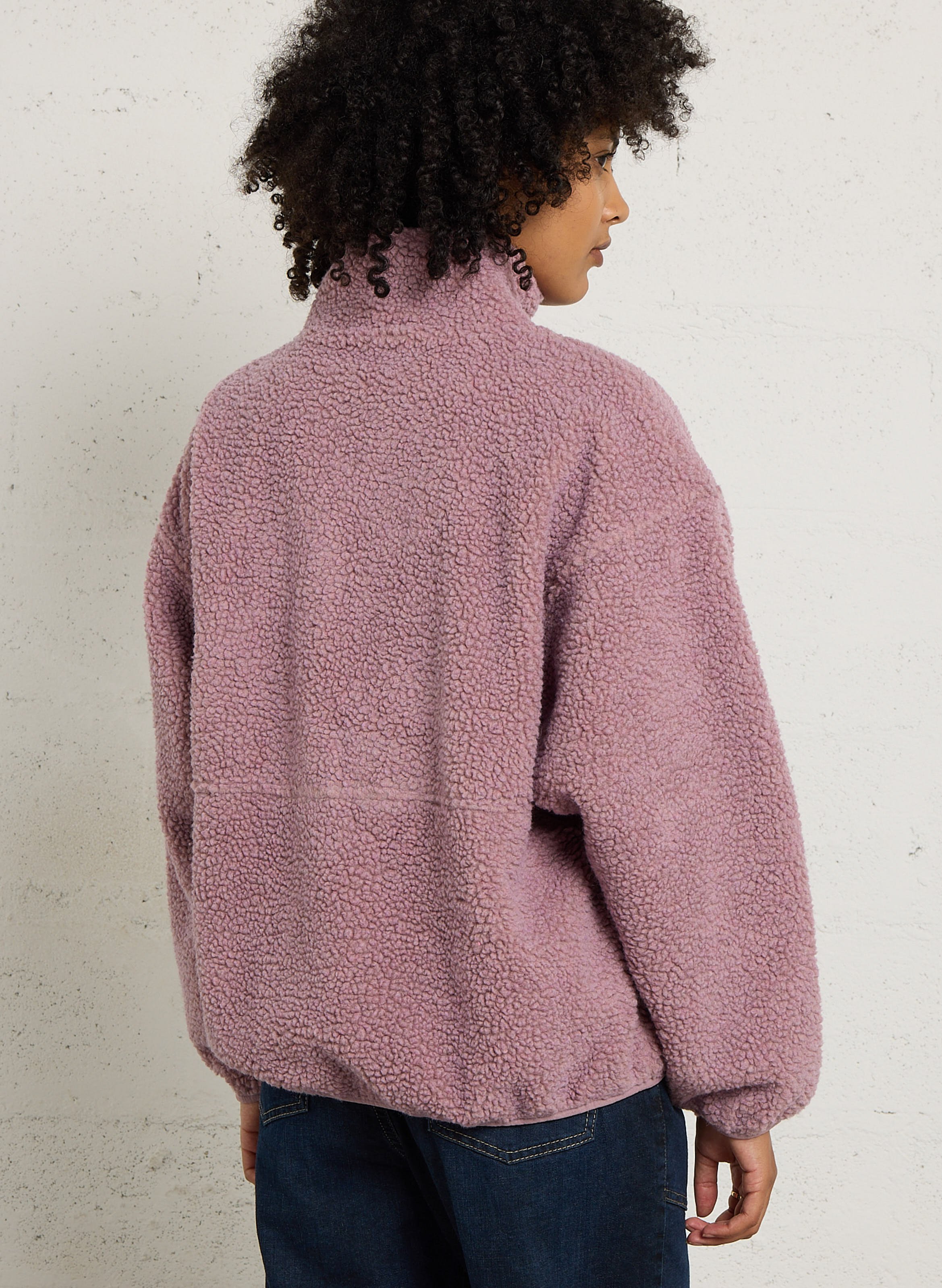 Fleecejack met rits AMERICAN VINTAGE Roze