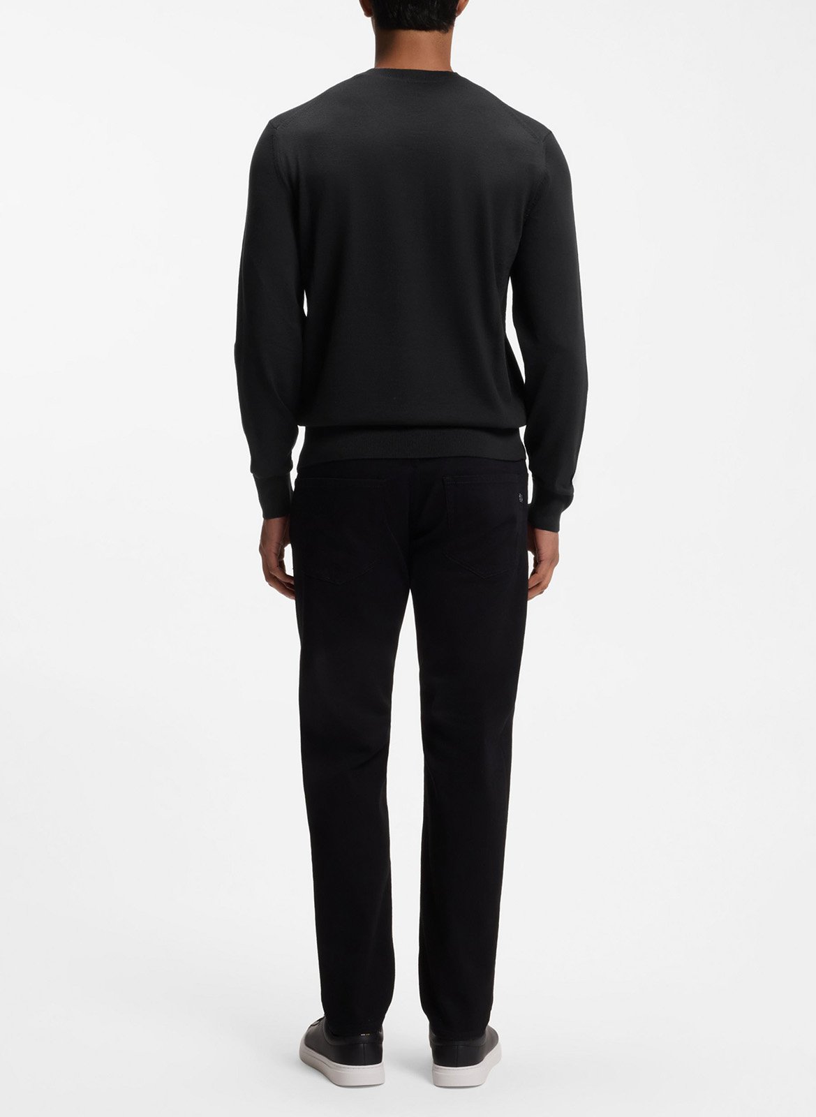 Round-neck wool sweater BOSS Black