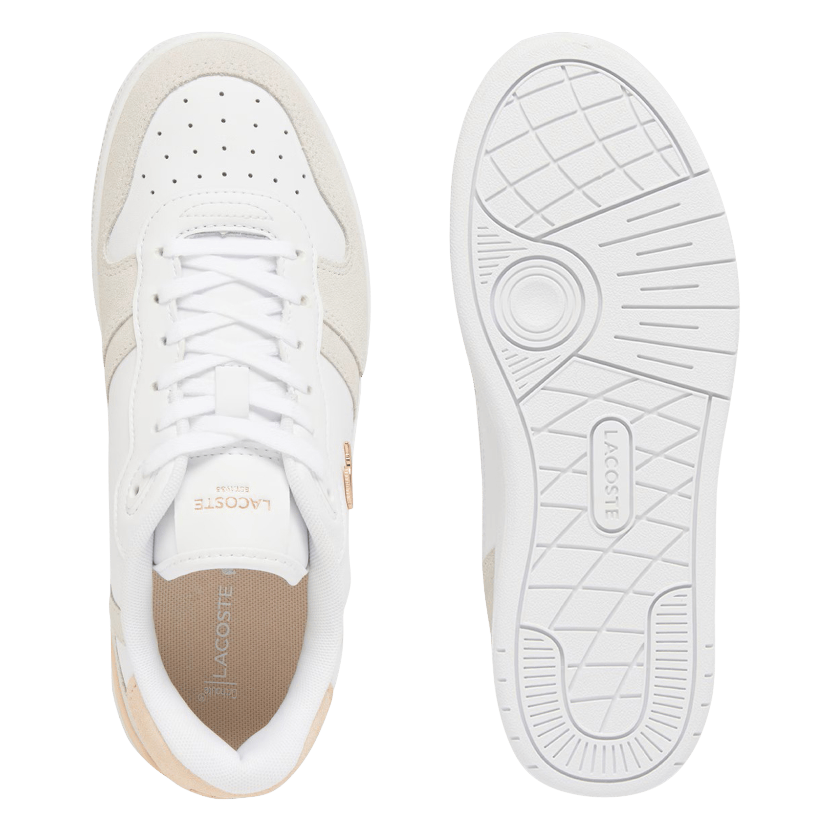 Baskets basses en cuir LACOSTE Blanc