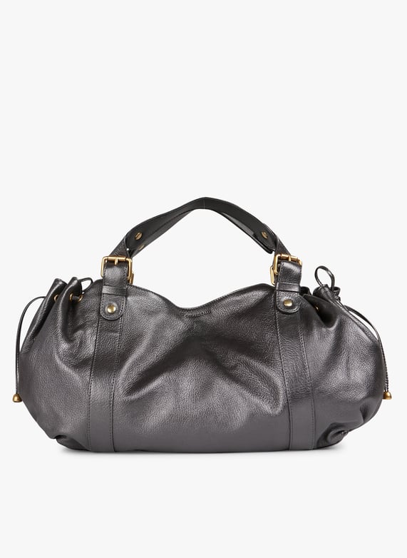 Sac à main en cuir 24h Gris Gerard darel Femme Place des Tendances
