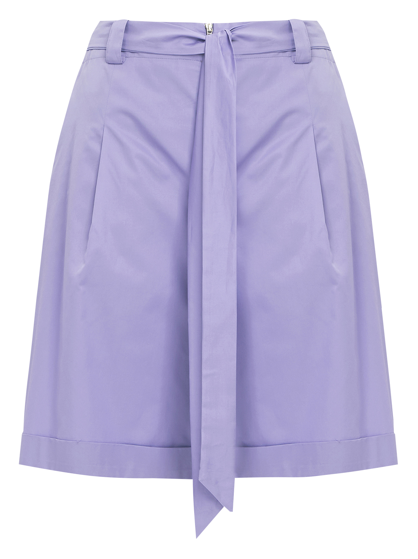 Rechte bermuda van poplin katoen met ceintuur MAT FASHION