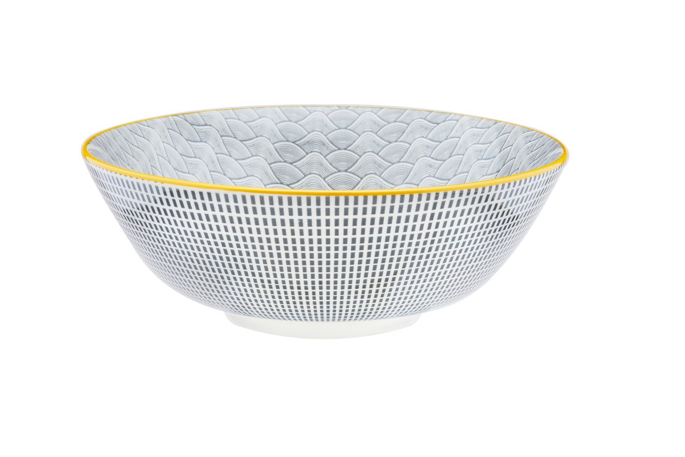 Bowl pattern ø21cm - 6 pieces - color BJORN Grey