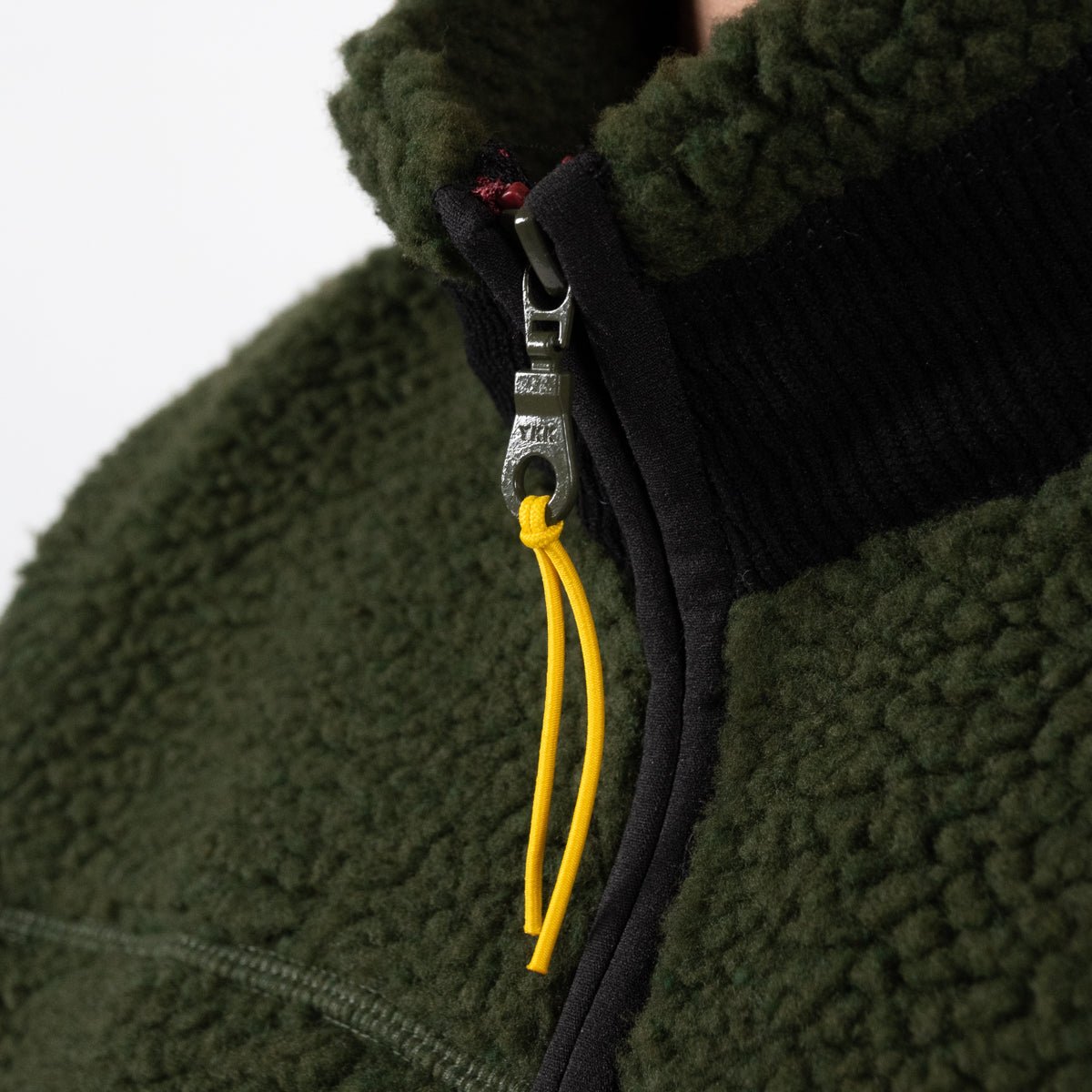 Sleeveless Sherpa Zip-Up Vest BILLYBELT Khaki