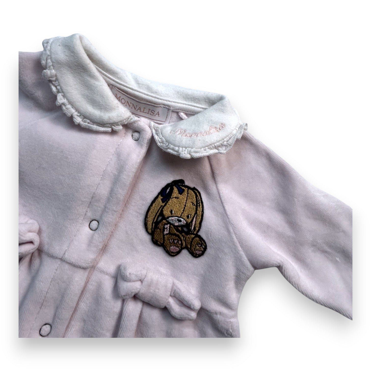 Pink baby pajamas - 3 months MONNALISA - Seconde main Pink