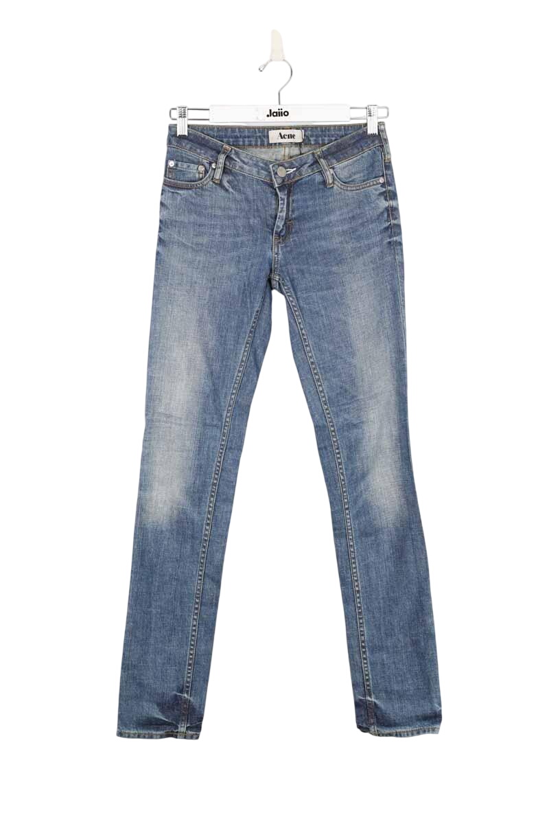 Cotton straight jeans ACNE STUDIOS - Seconde Main Blue