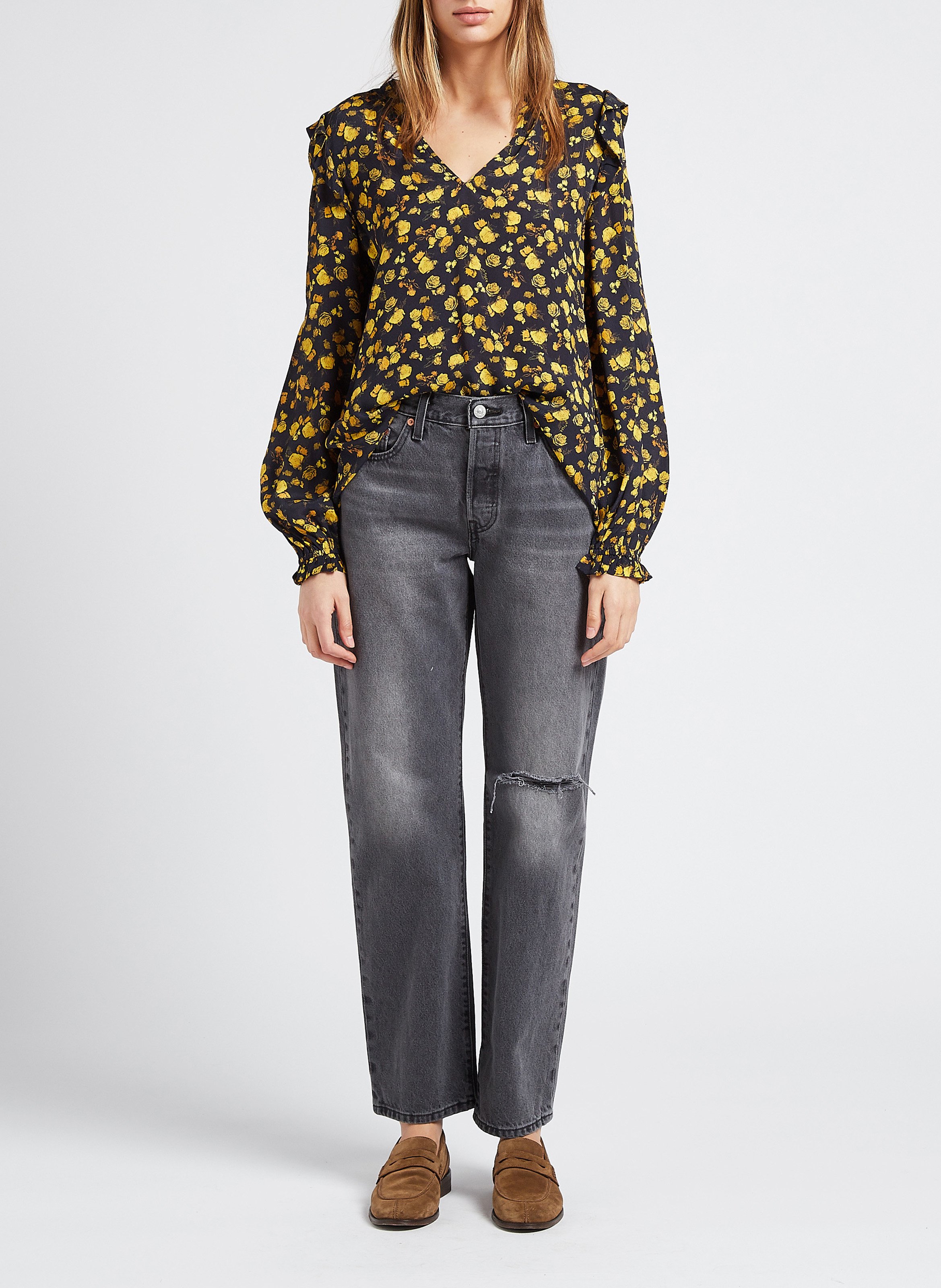 Floral print V-neck blouse TOMMY HILFIGER Multicolored